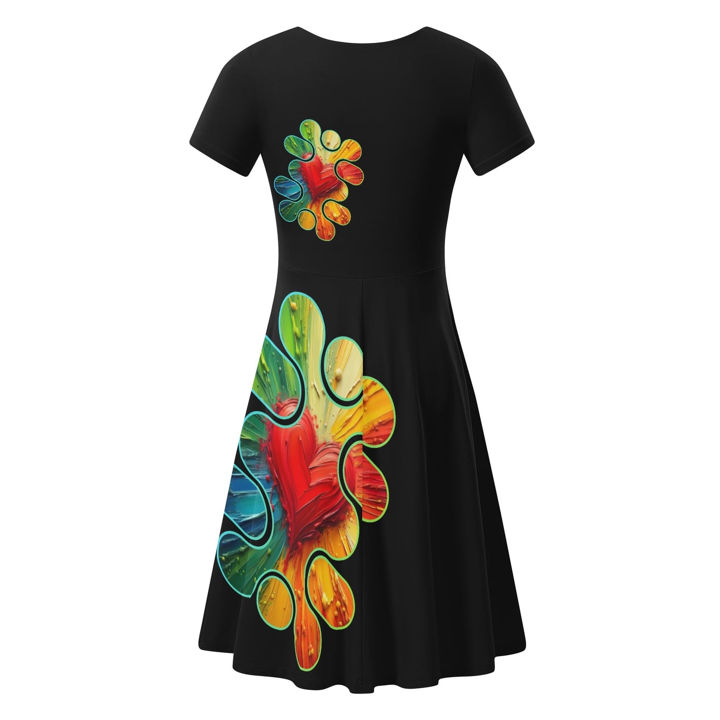 Womens Ruffle Trim Hem Summer Dress "Love"