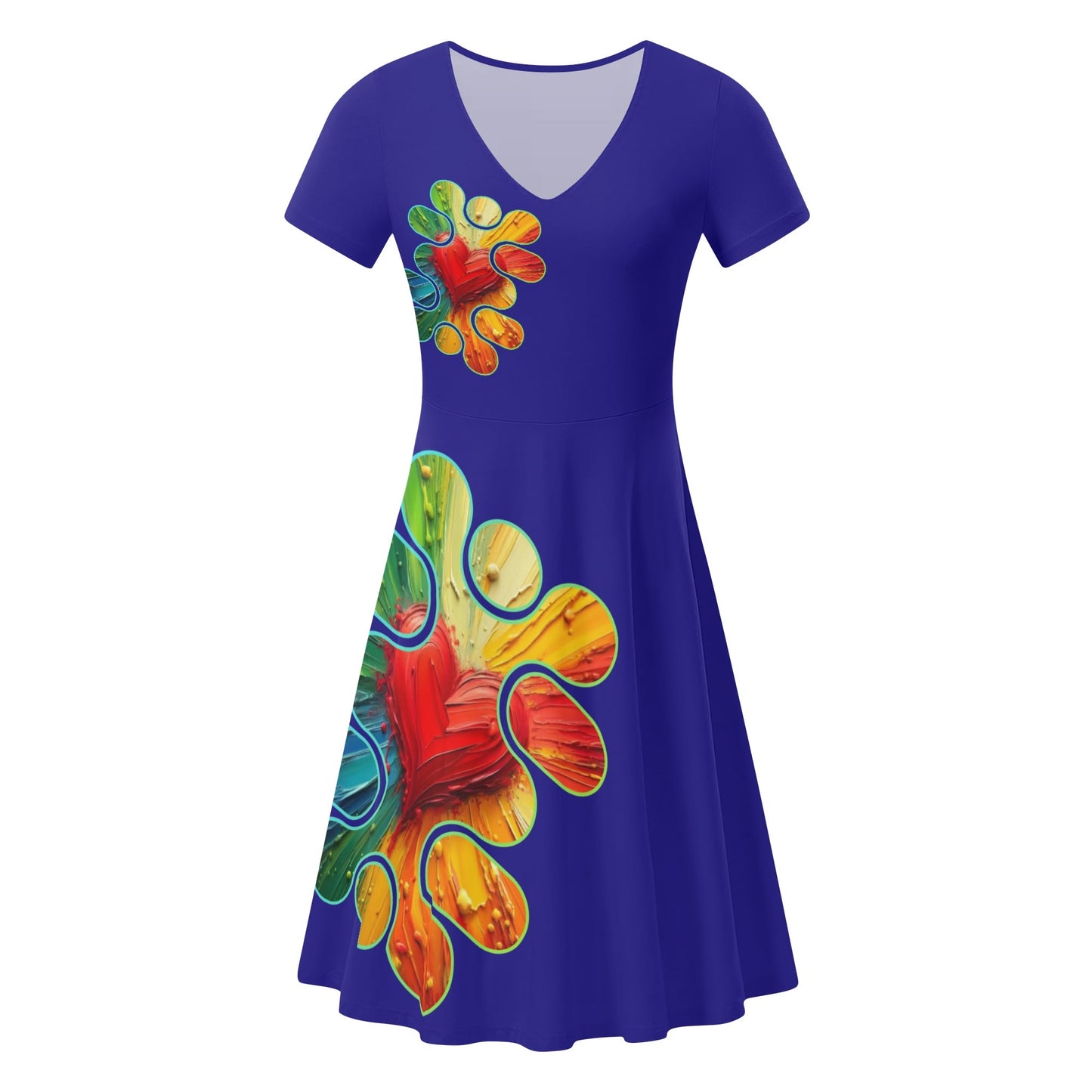 Womens Ruffle Trim Hem Summer Dress "Love"