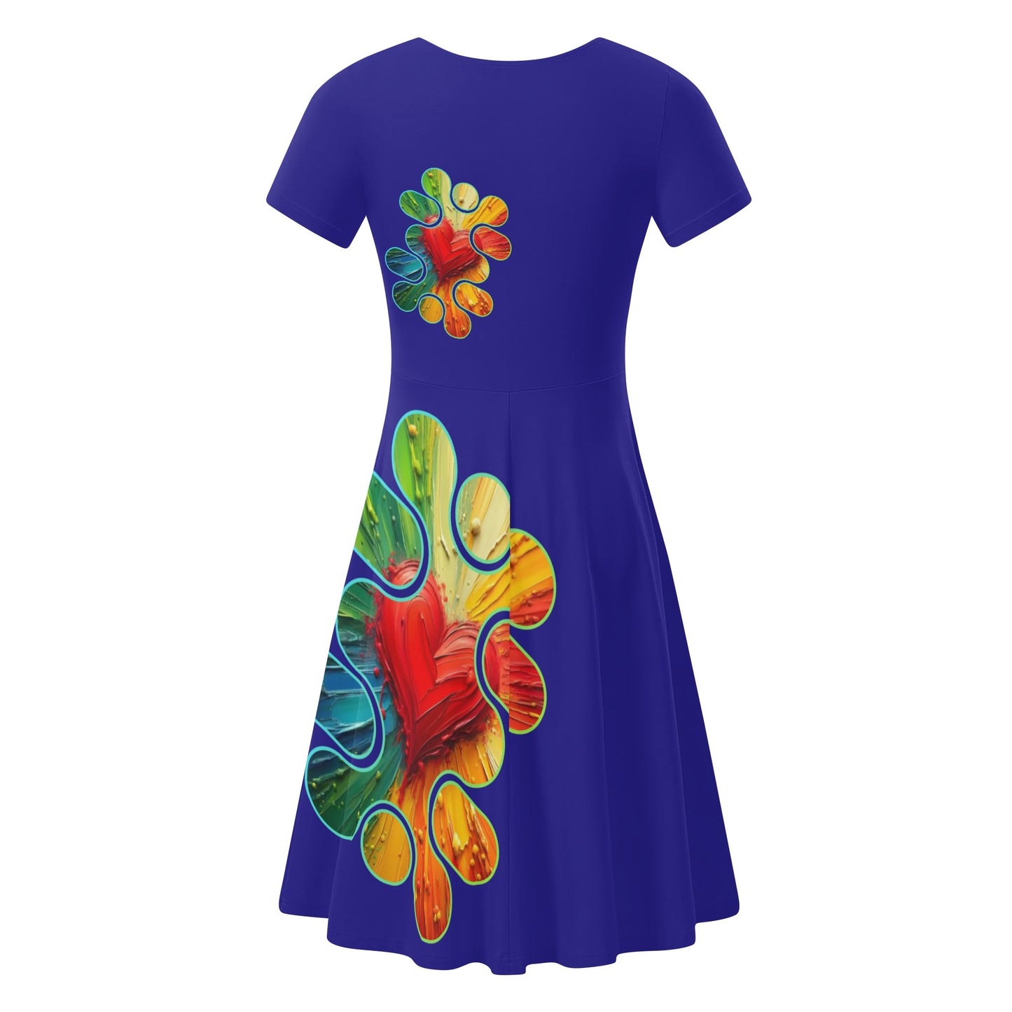 Womens Ruffle Trim Hem Summer Dress "Love"