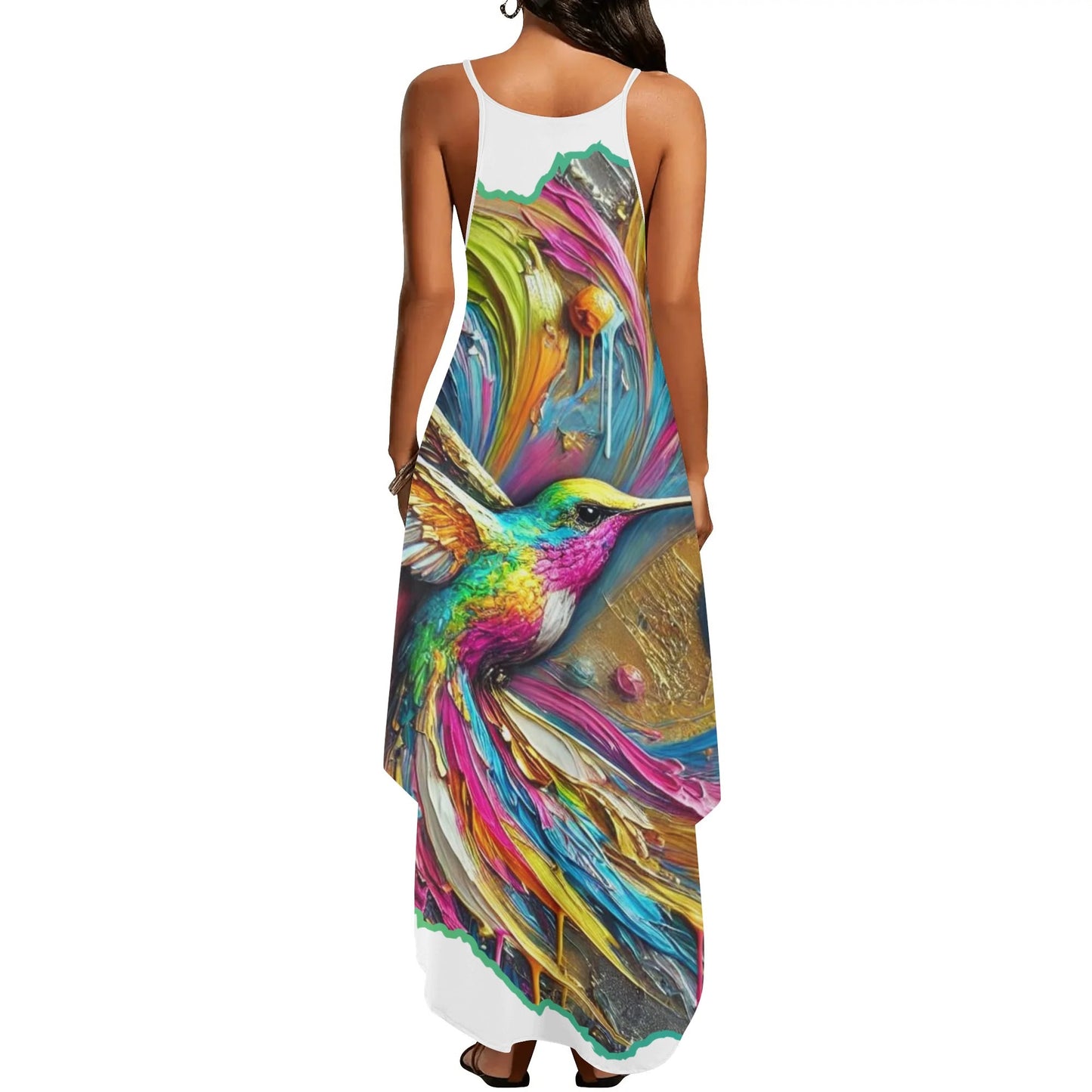 Womens Elegant Sleeveless Evening Dress "Hummingbird"