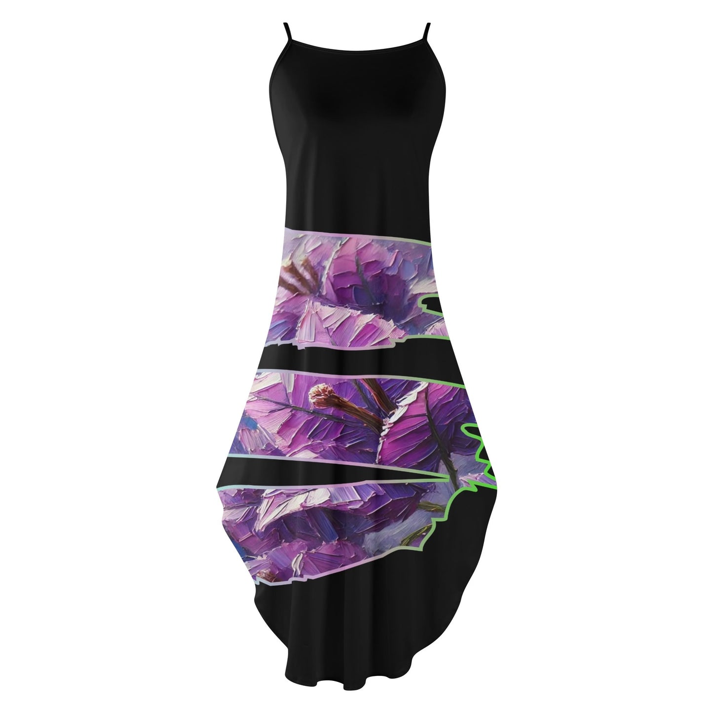 Womens Elegant Sleeveless Evening Dress "Floral Print"