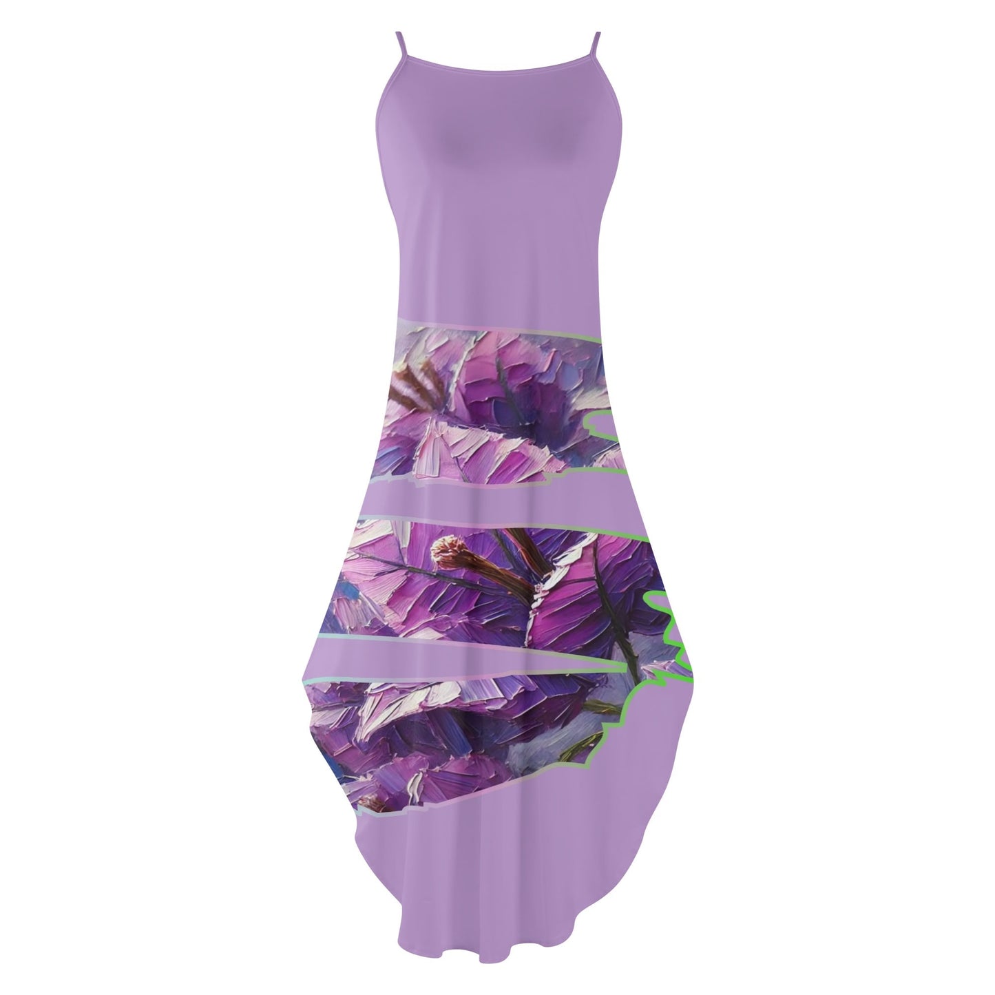 Womens Elegant Sleeveless Evening Dress "Floral Print"