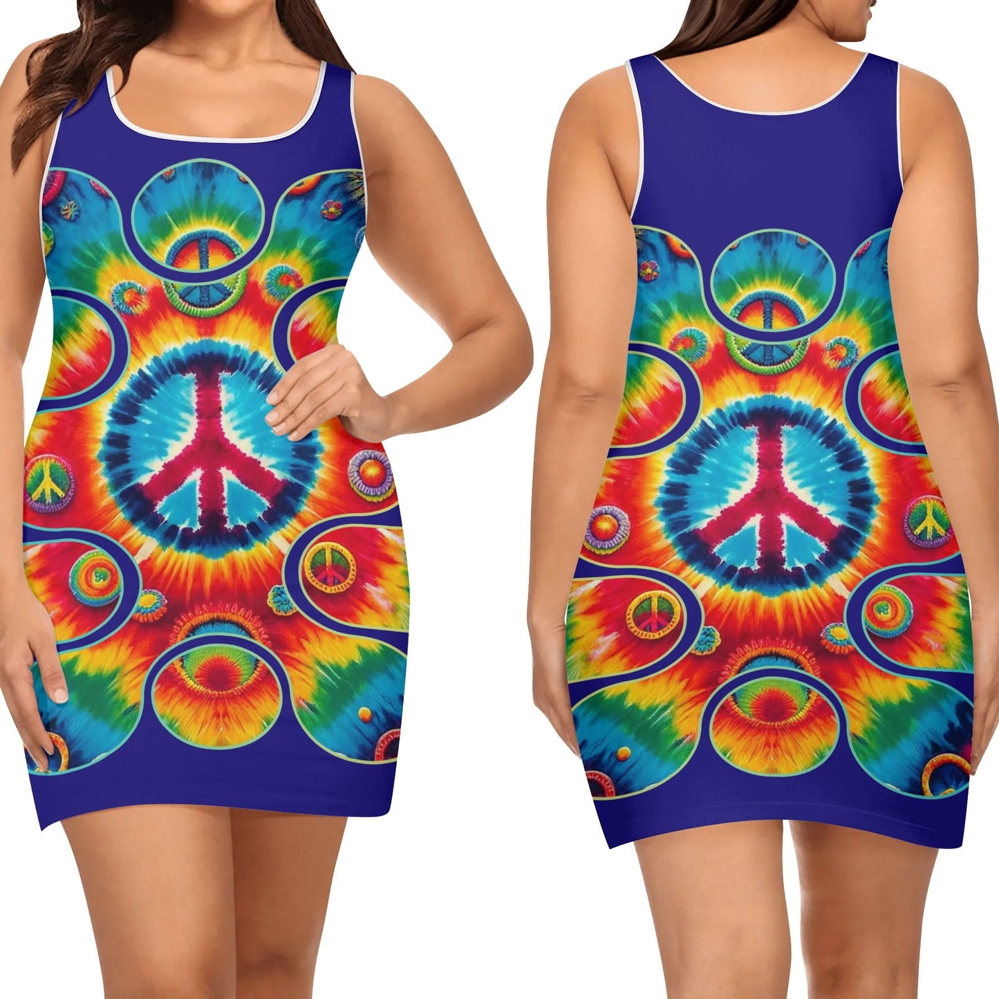 Elegant Sleeveless Vest Dress "Peace"