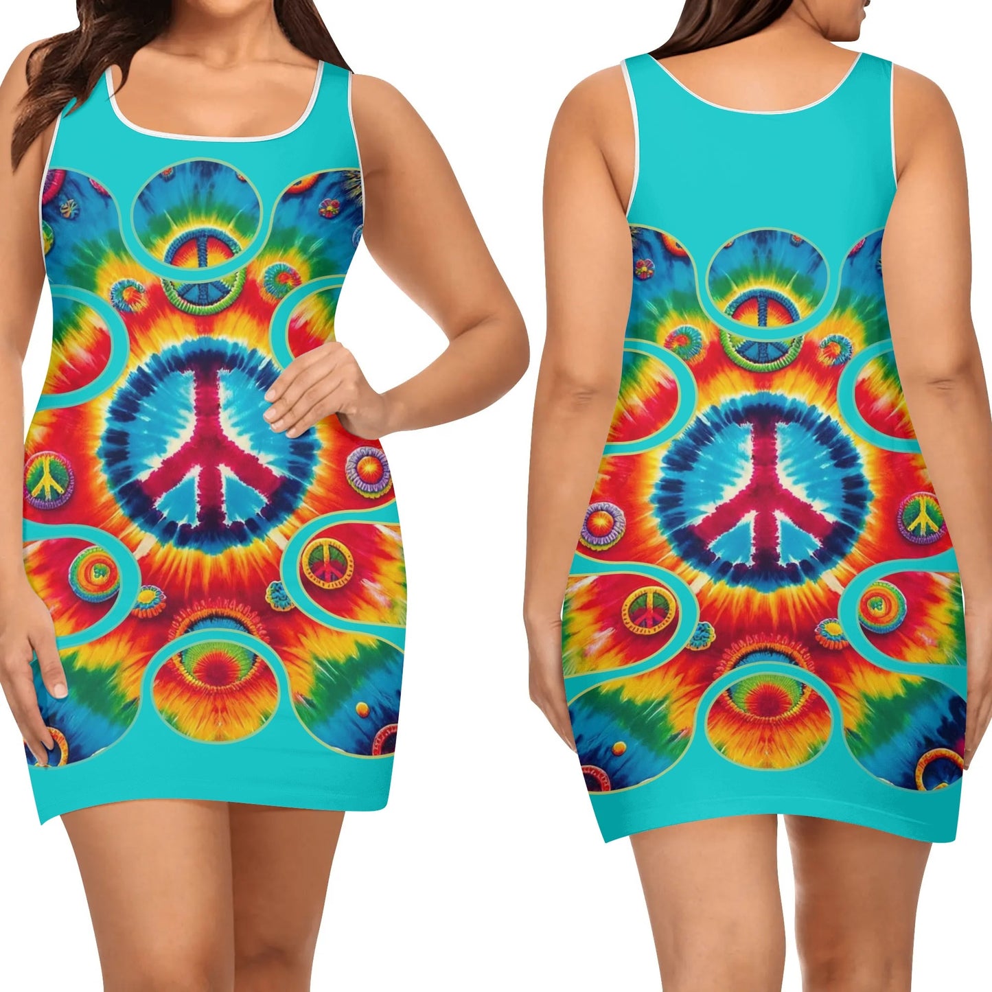 Elegant Sleeveless Vest Dress "Peace"