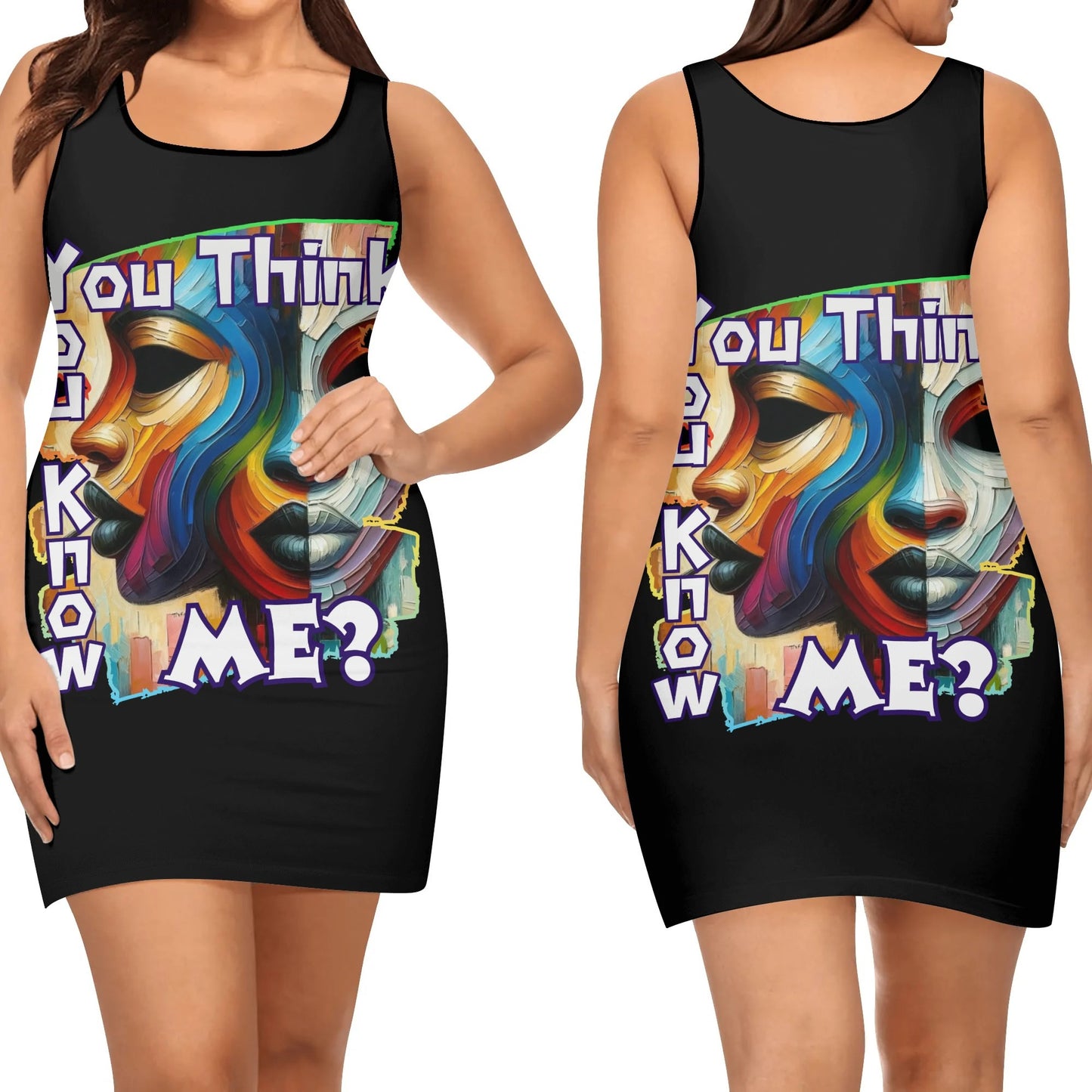 Elegant Sleeveless Vest Dress "You Think You Know Me"