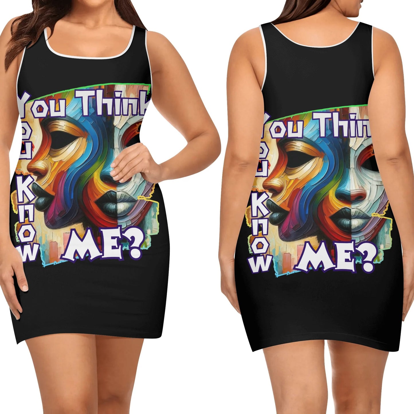 Elegant Sleeveless Vest Dress "You Think You Know Me"