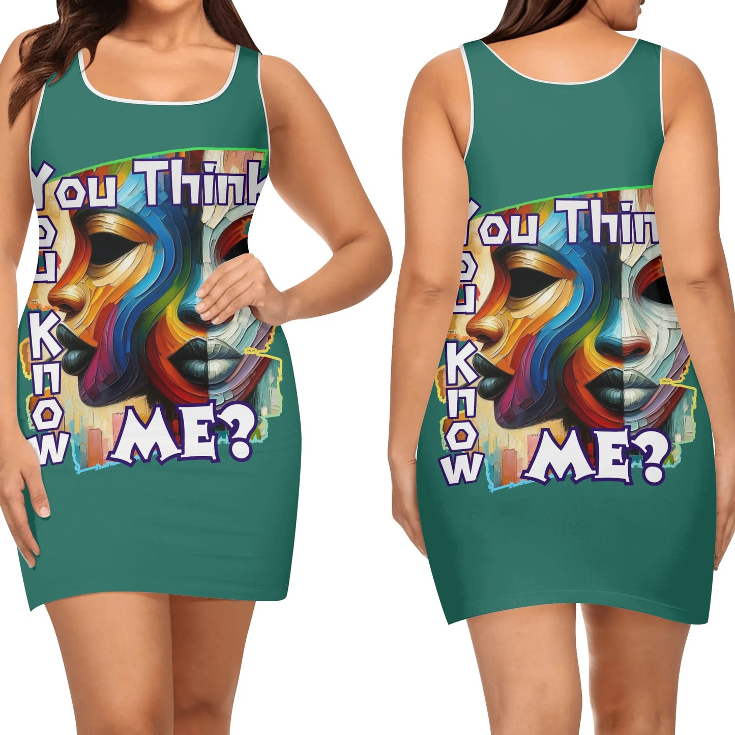 Elegant Sleeveless Vest Dress "You Think You Know Me"