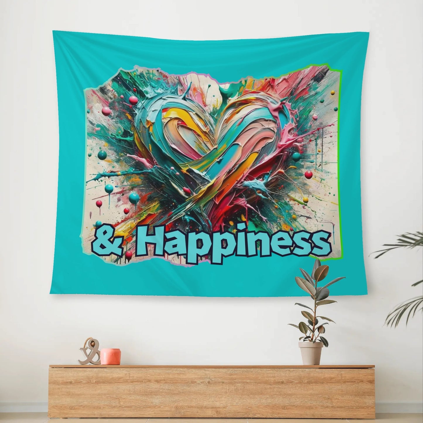 Wall Tapestry Love & Happiness