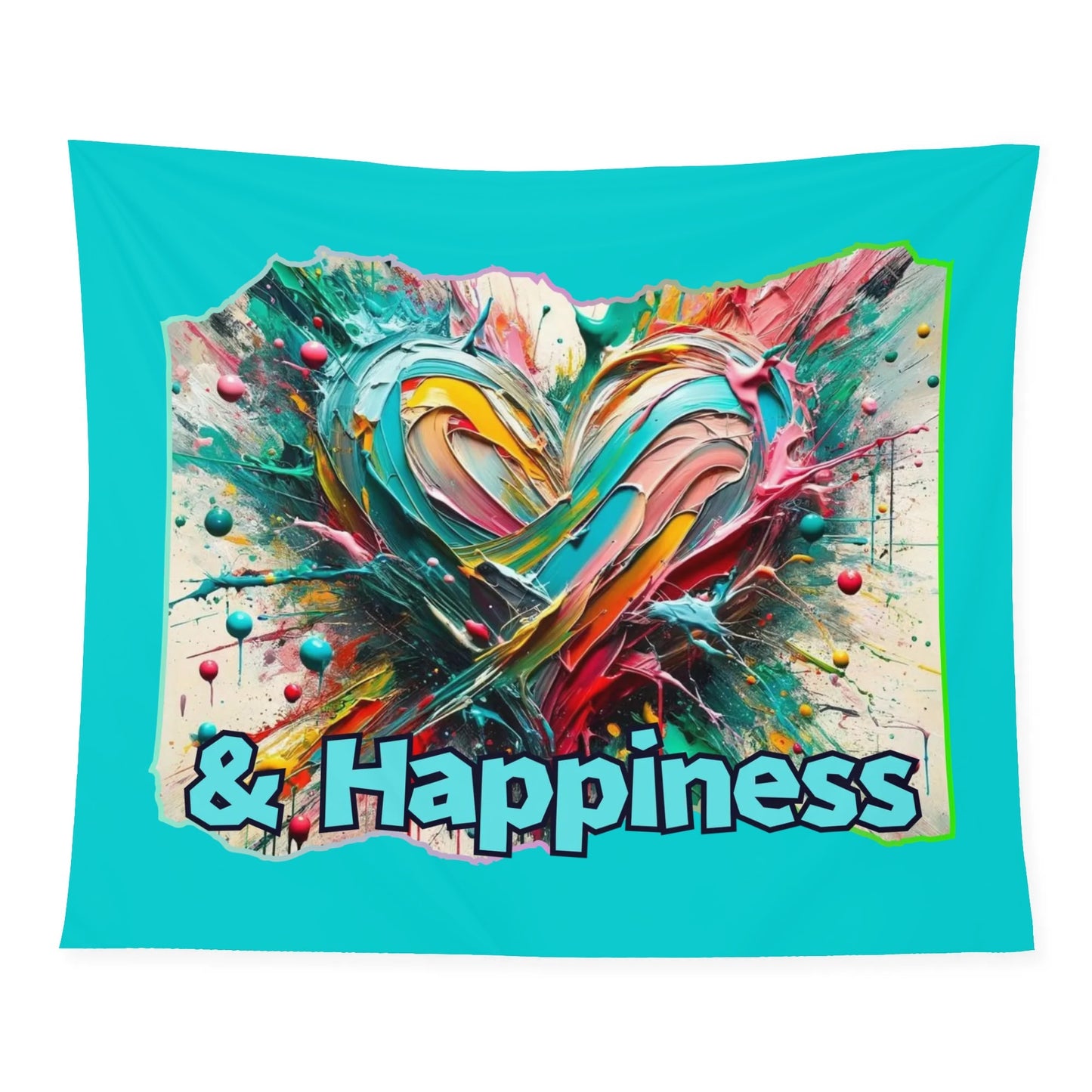 Wall Tapestry Love & Happiness