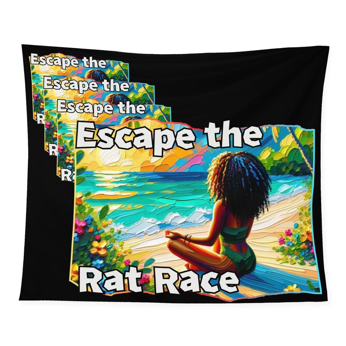 Wall Tapestry "Escape the Rat Race"