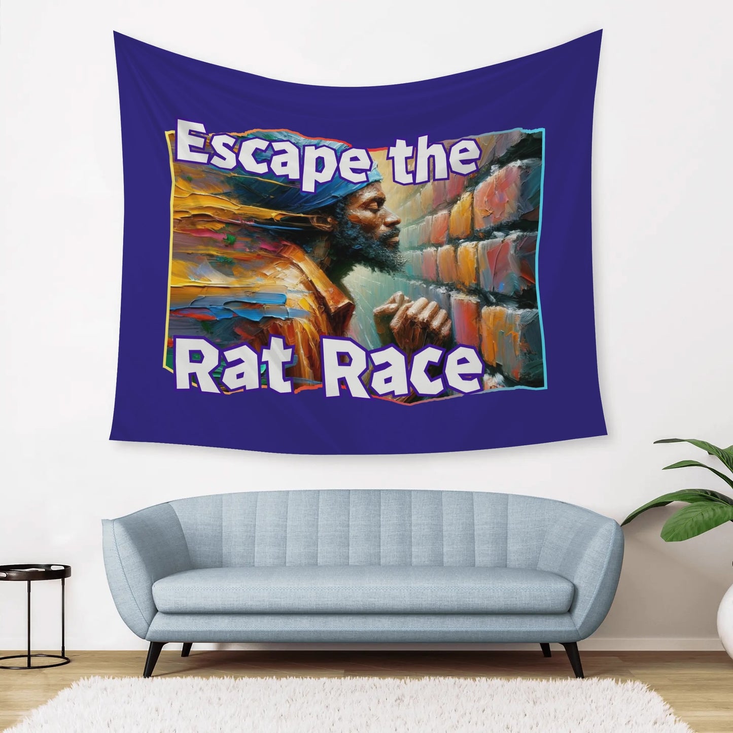 Wall Tapestry "Escape the Rat Race"