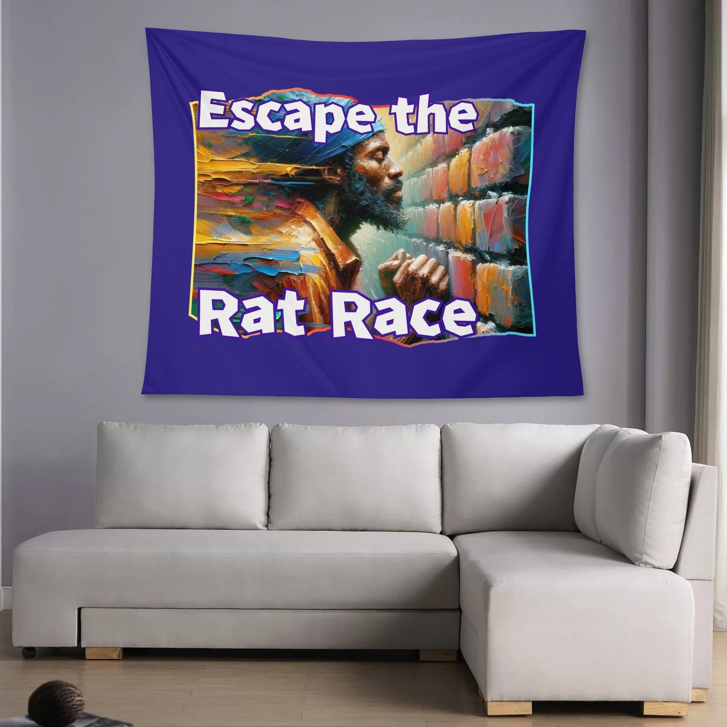 Wall Tapestry "Escape the Rat Race"