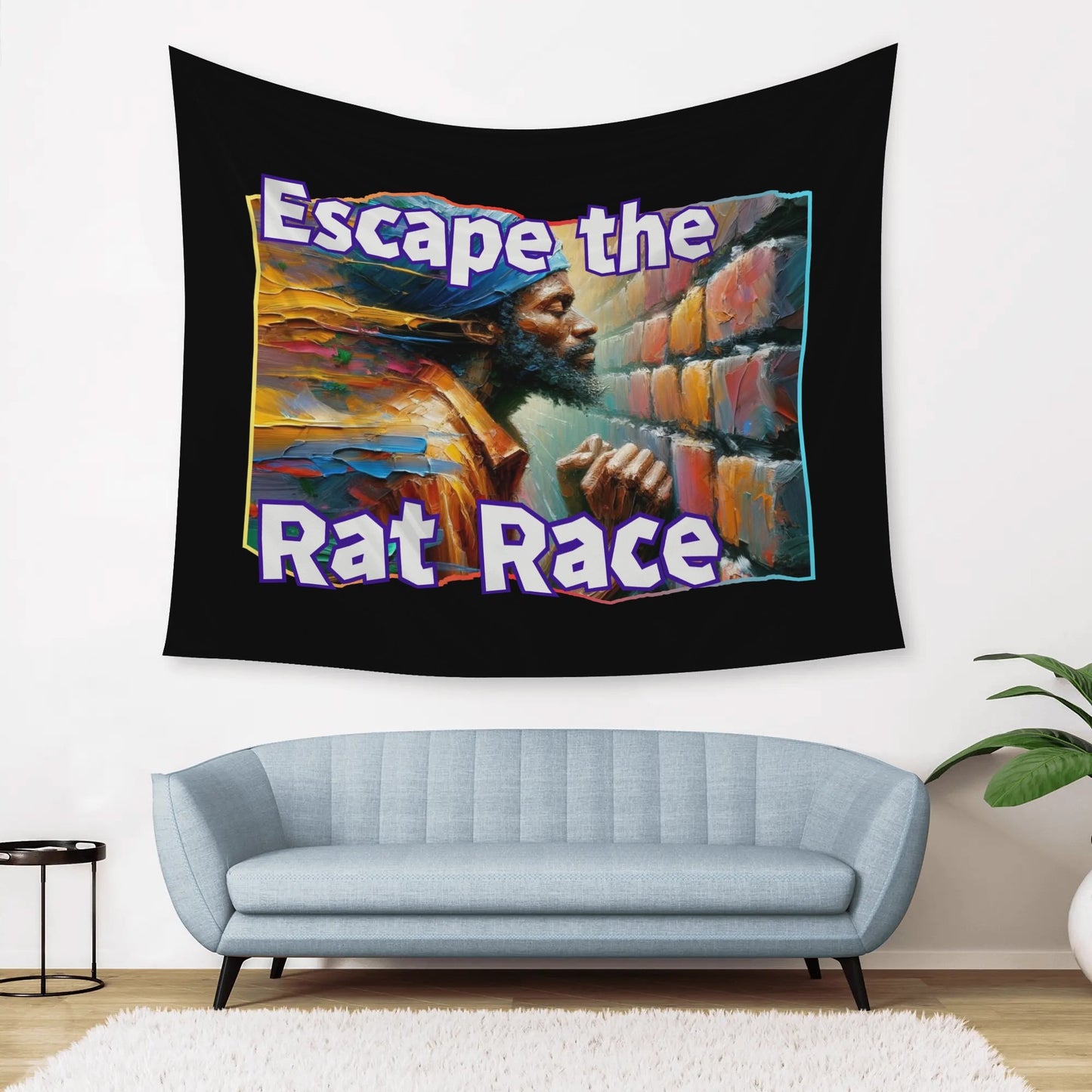 Wall Tapestry "Escape the Rat Race"