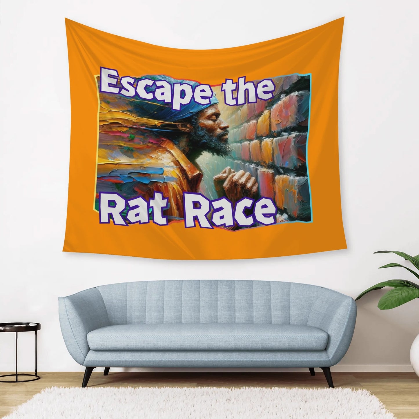 Wall Tapestry "Escape the Rat Race"