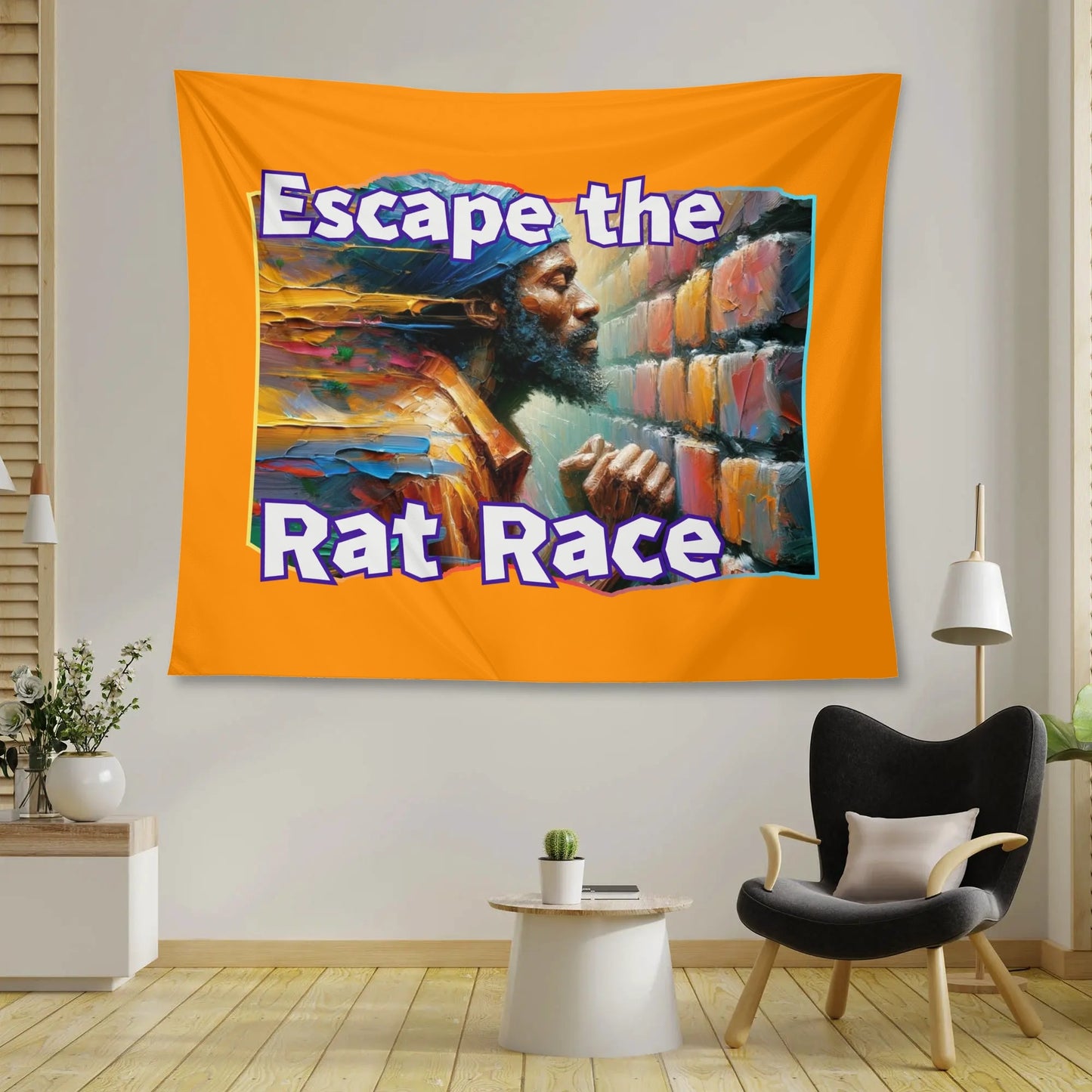 Wall Tapestry "Escape the Rat Race"