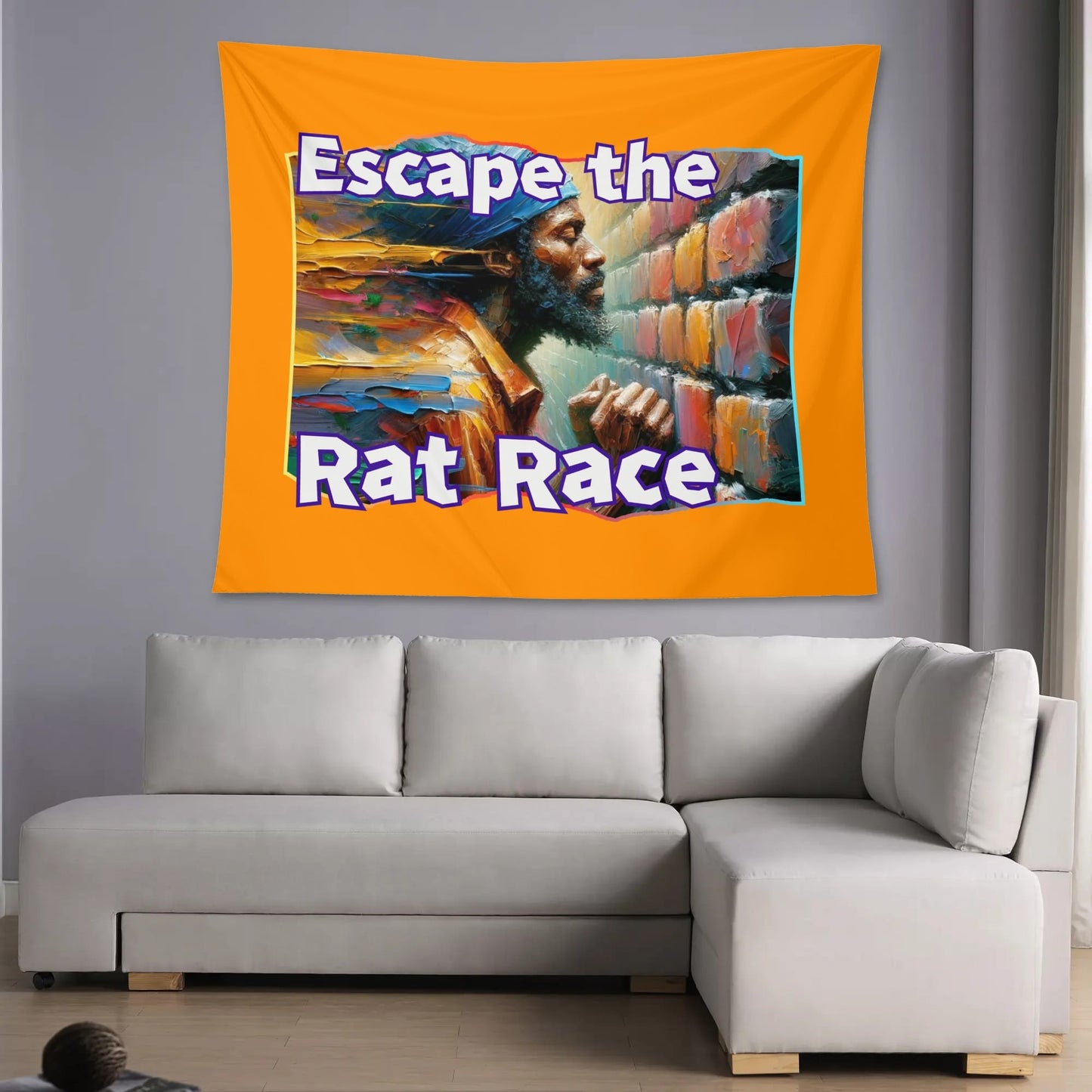 Wall Tapestry "Escape the Rat Race"