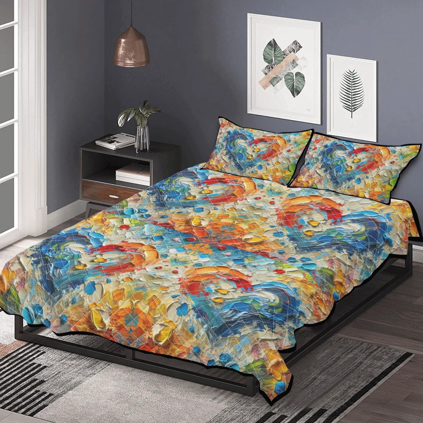 Quilt Bedding Set "Love"