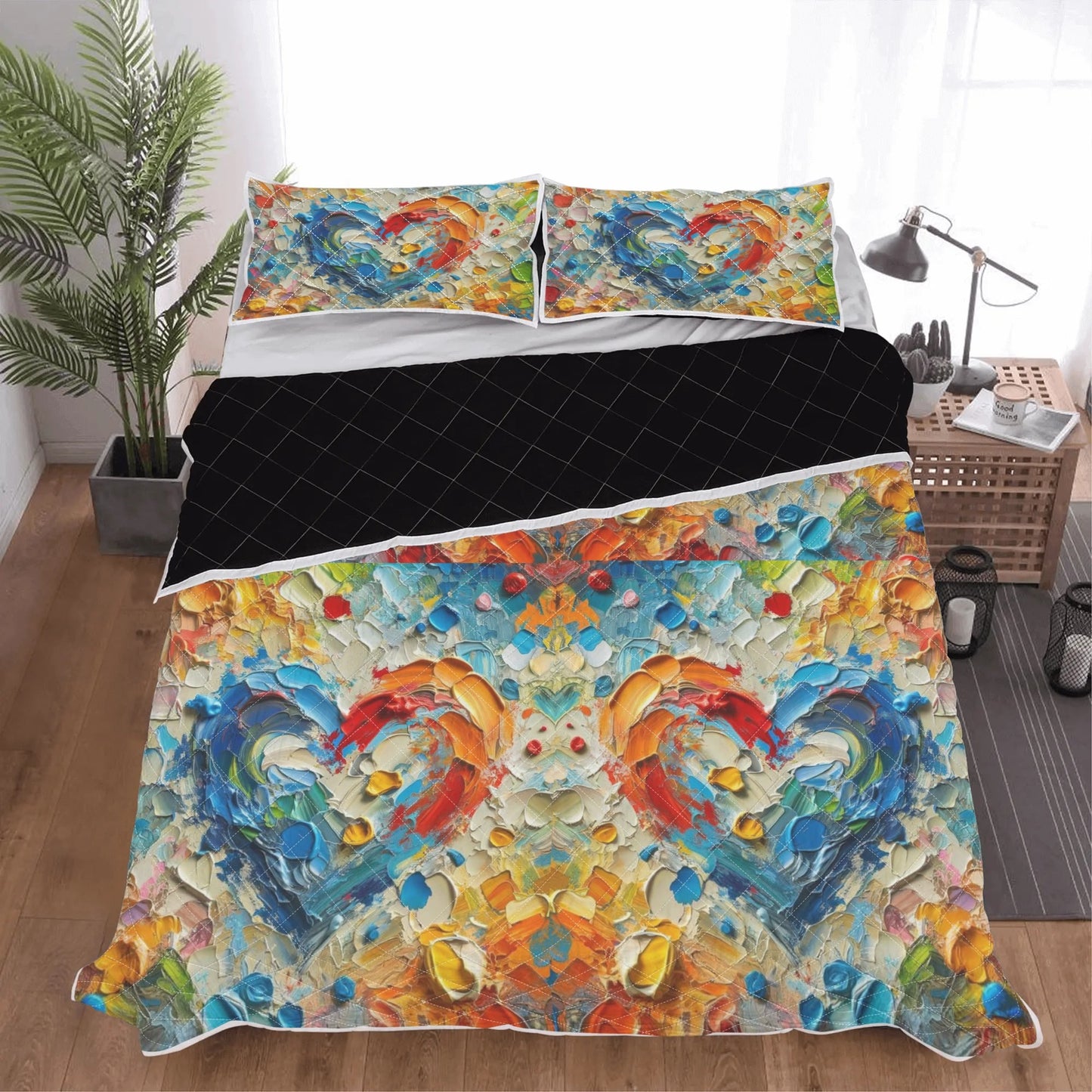 Quilt Bedding Set "Love"