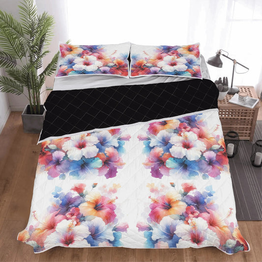 Quilt Bedding Set "Hibiscus"