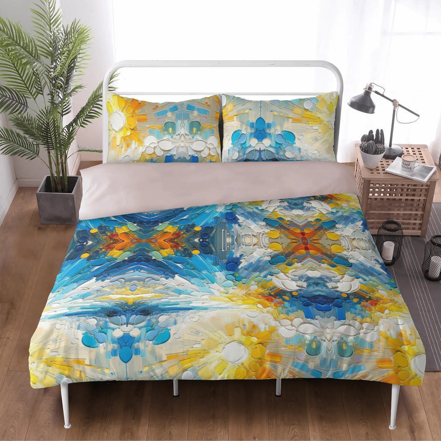 3 Pcs Bedding Set - 1 Duvet Cover & 2 Pillow Cases