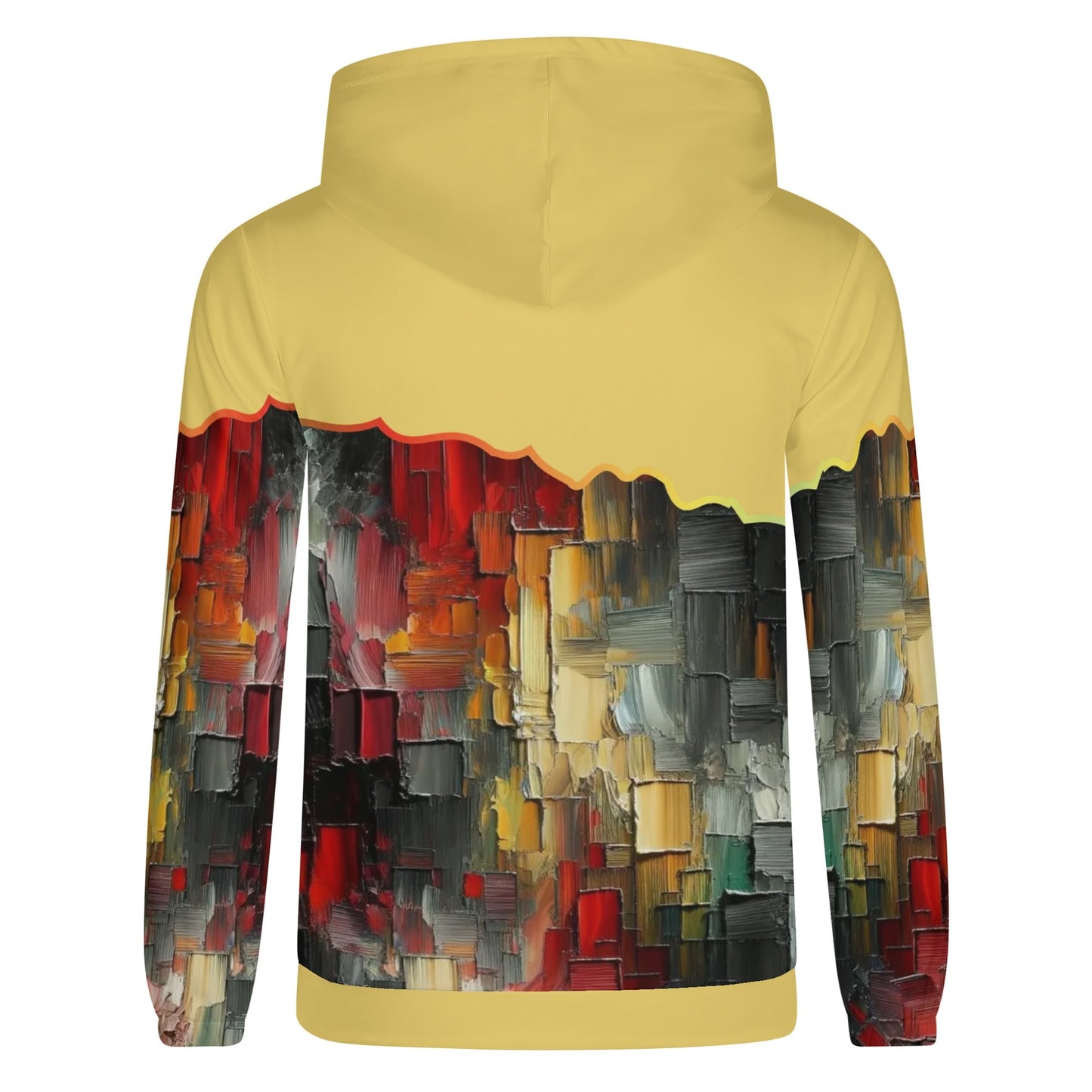 Mens Lightweight All Over Print Zip Hoodie "Abstract Print"