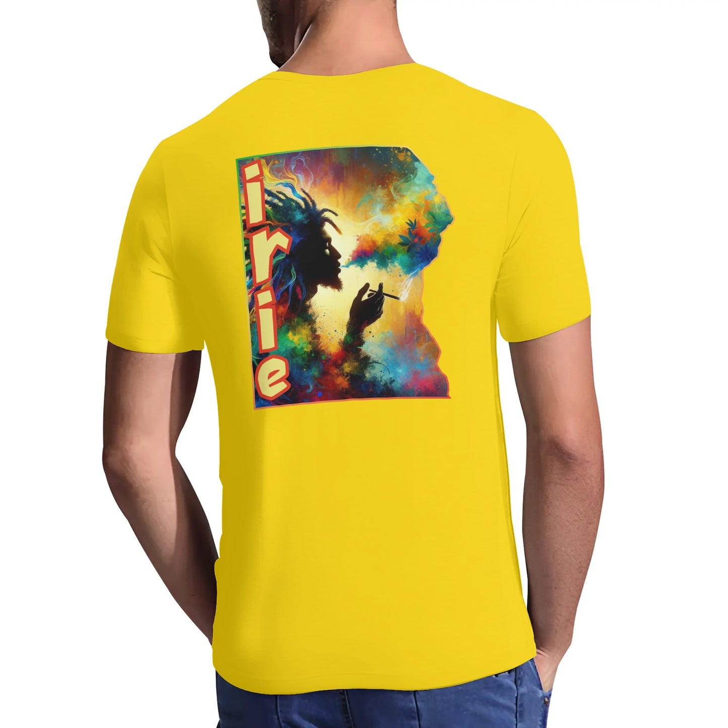 Mens Short Sleeve Soft Feel V-Neck T-Shirt "IRIE"