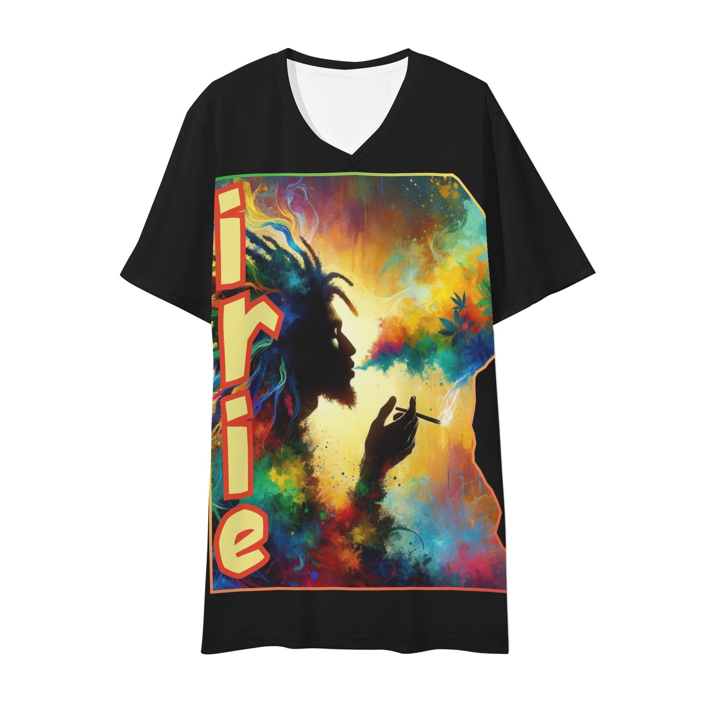 Mens Short Sleeve Soft Feel V-Neck T-Shirt "IRIE"