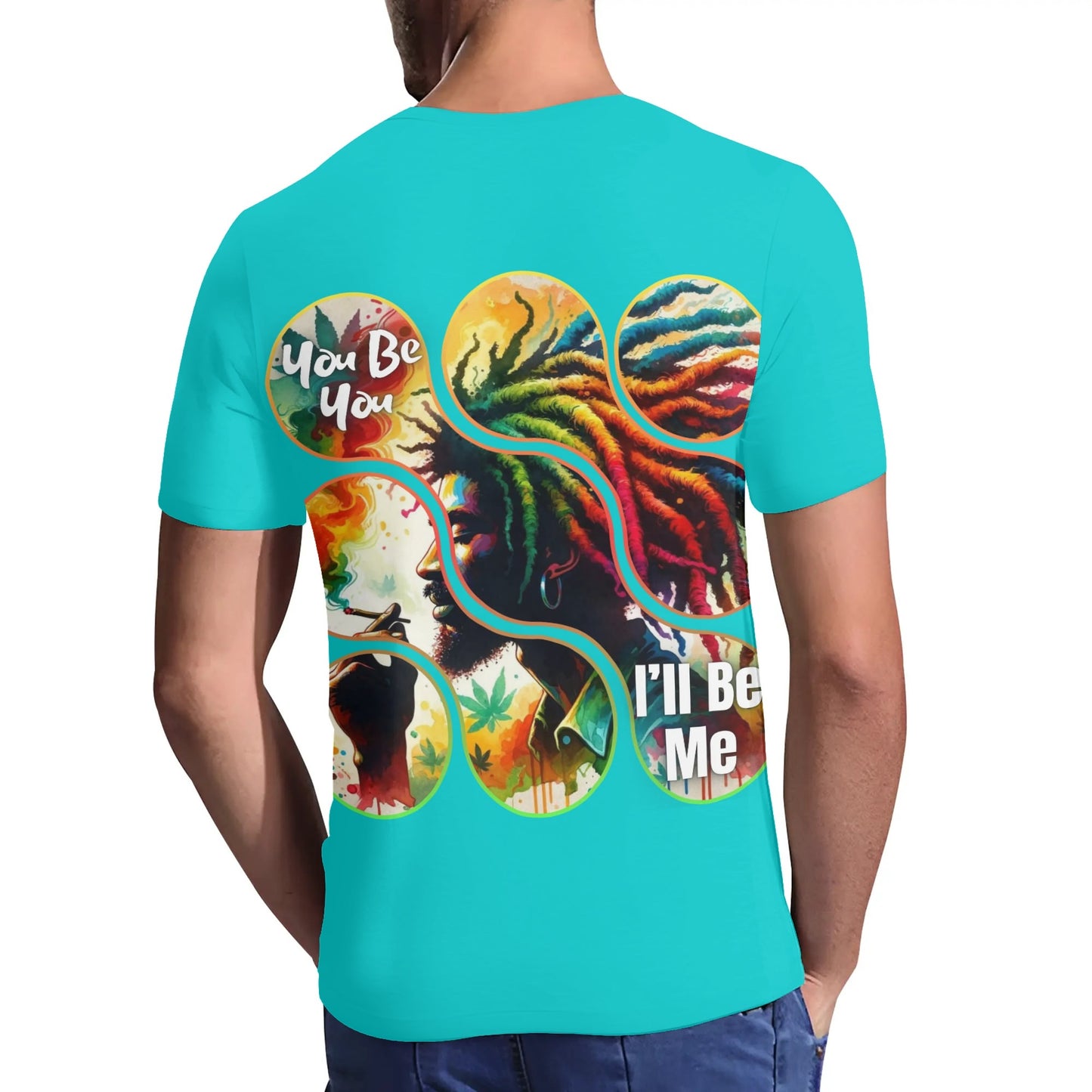 Mens Short Sleeve Soft Feel V-Neck "You Be You, I'll Be Me"