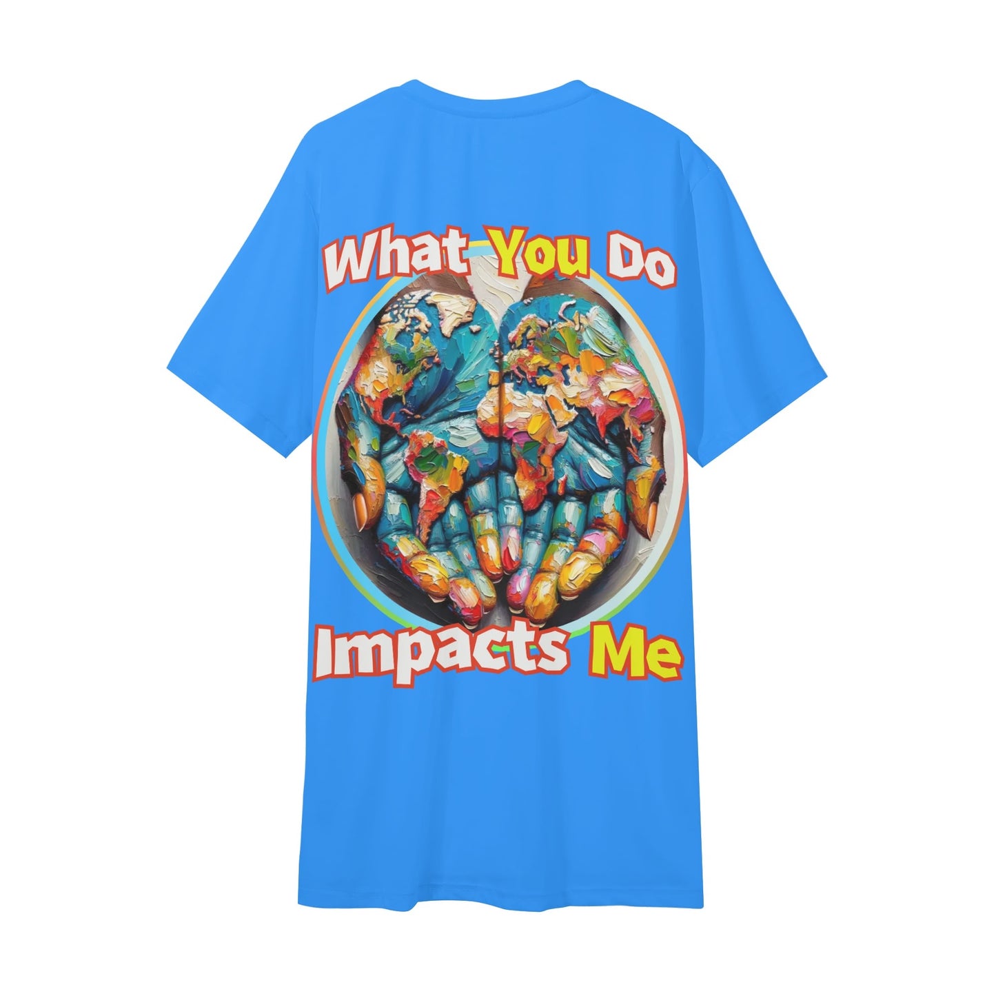 Mens Short Sleeve Soft Feel V-Neck T-Shirt "What You Do..."