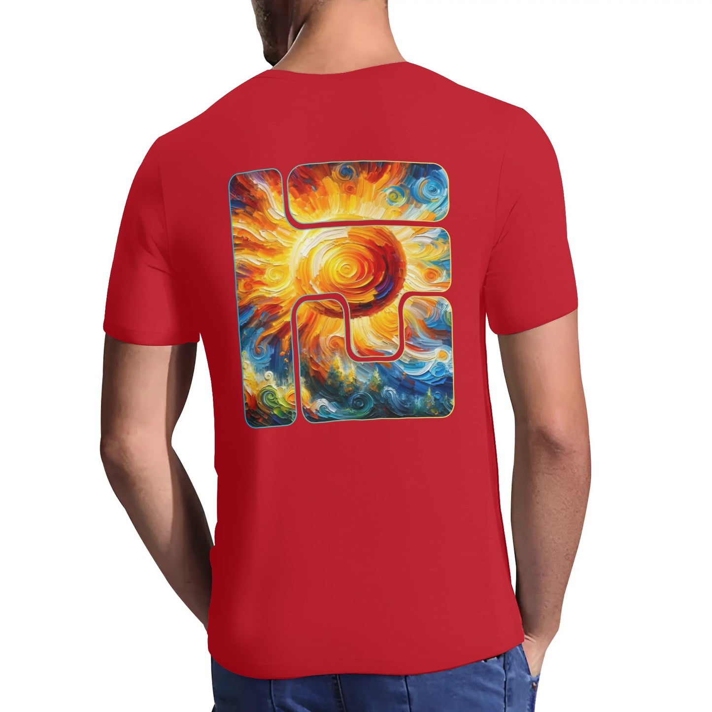 Mens Short Sleeve Soft Feel V-Neck T-Shirt "Hope is Making a Comeback"