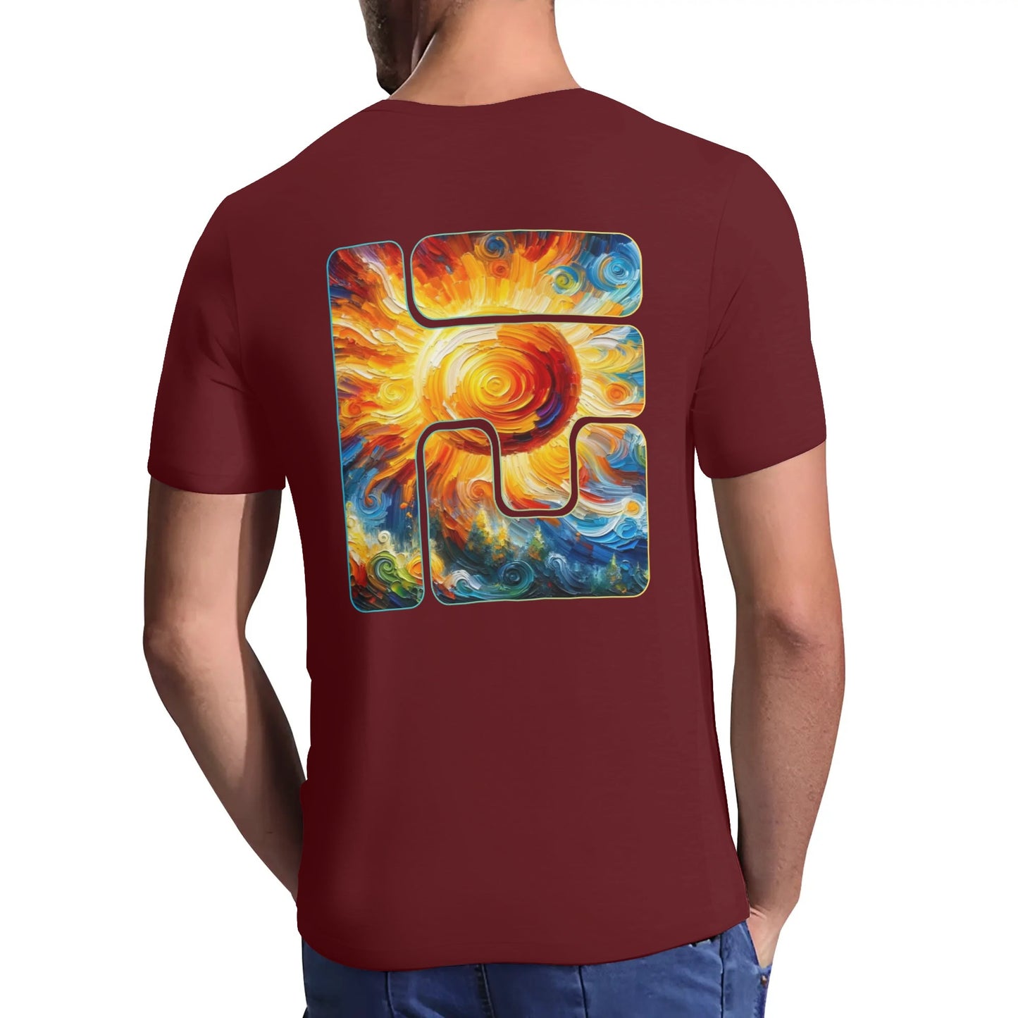 Mens Short Sleeve Soft Feel V-Neck T-Shirt "Hope is Making a Comeback"