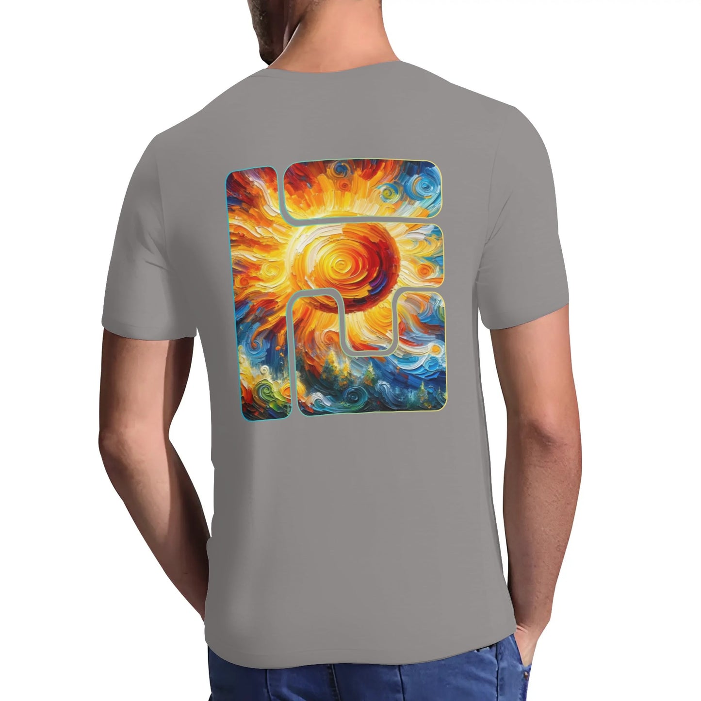 Mens Short Sleeve Soft Feel V-Neck T-Shirt "Hope is Making a Comeback"