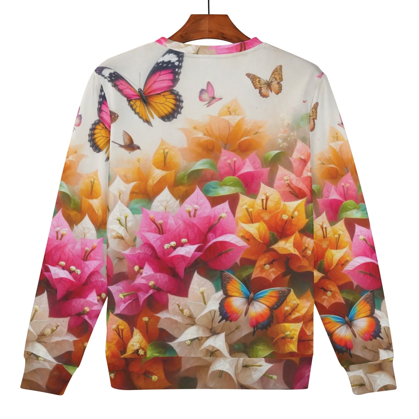 Womens All Over Print Crew Neck Lightweight Sweatshirt "Nature"