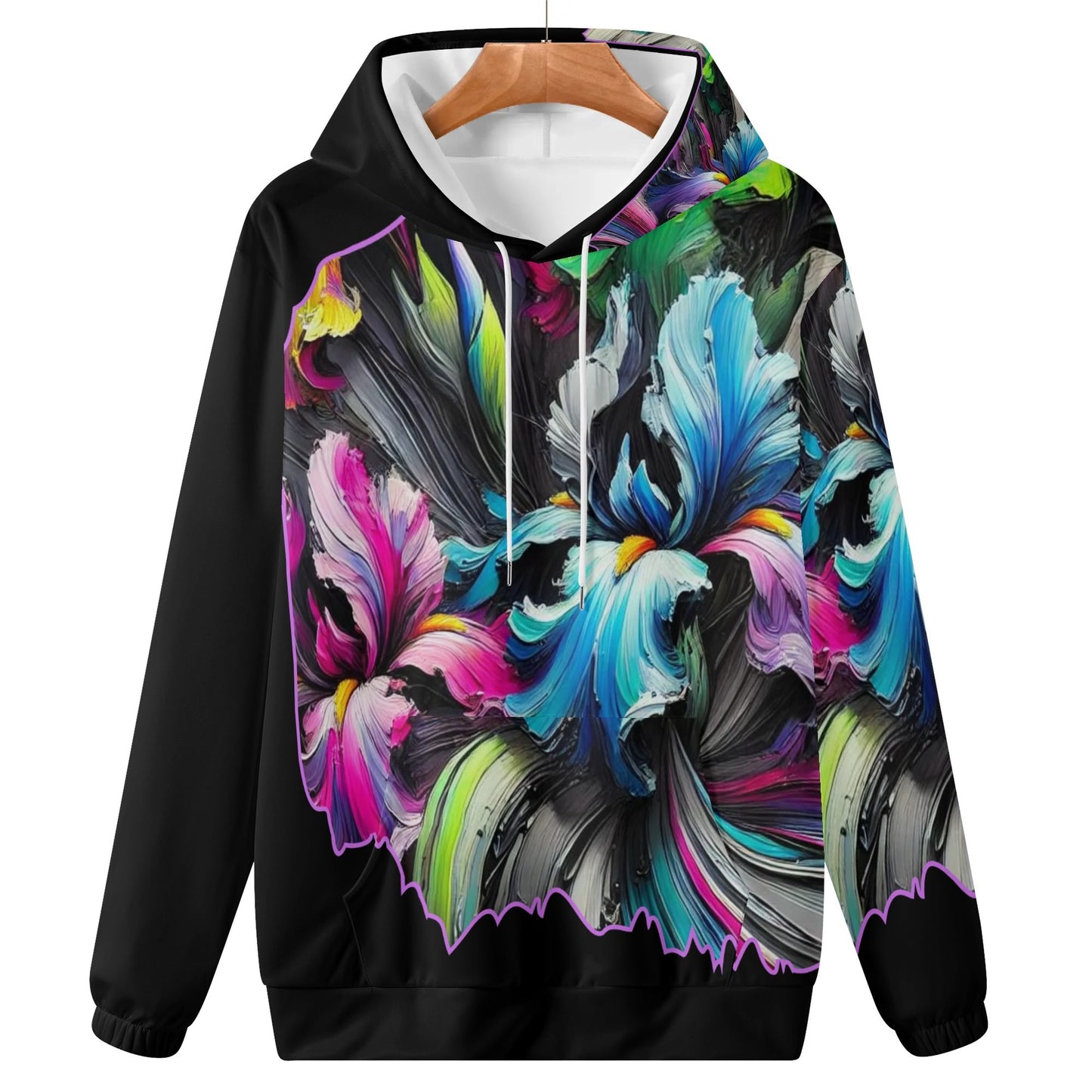 Womens Lightweight All Over Printing Pullover Hoodie