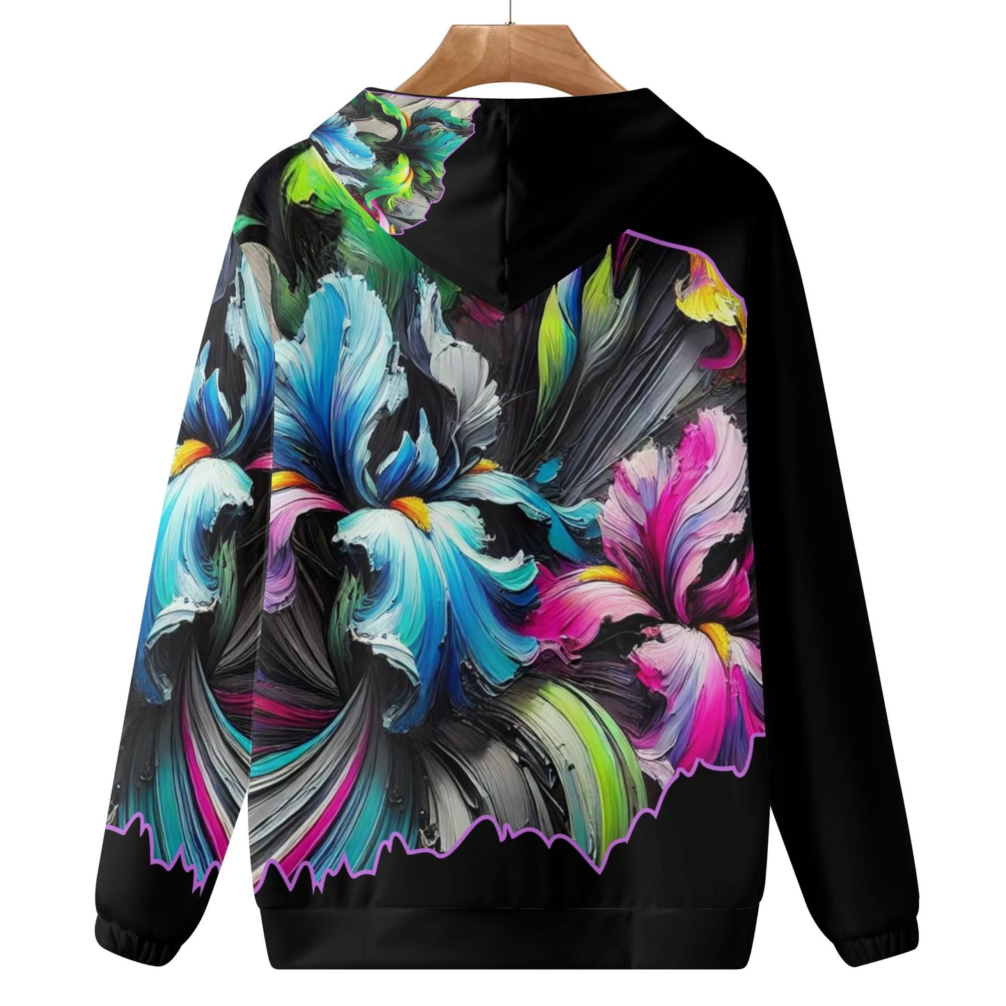 Womens Lightweight All Over Printing Pullover Hoodie