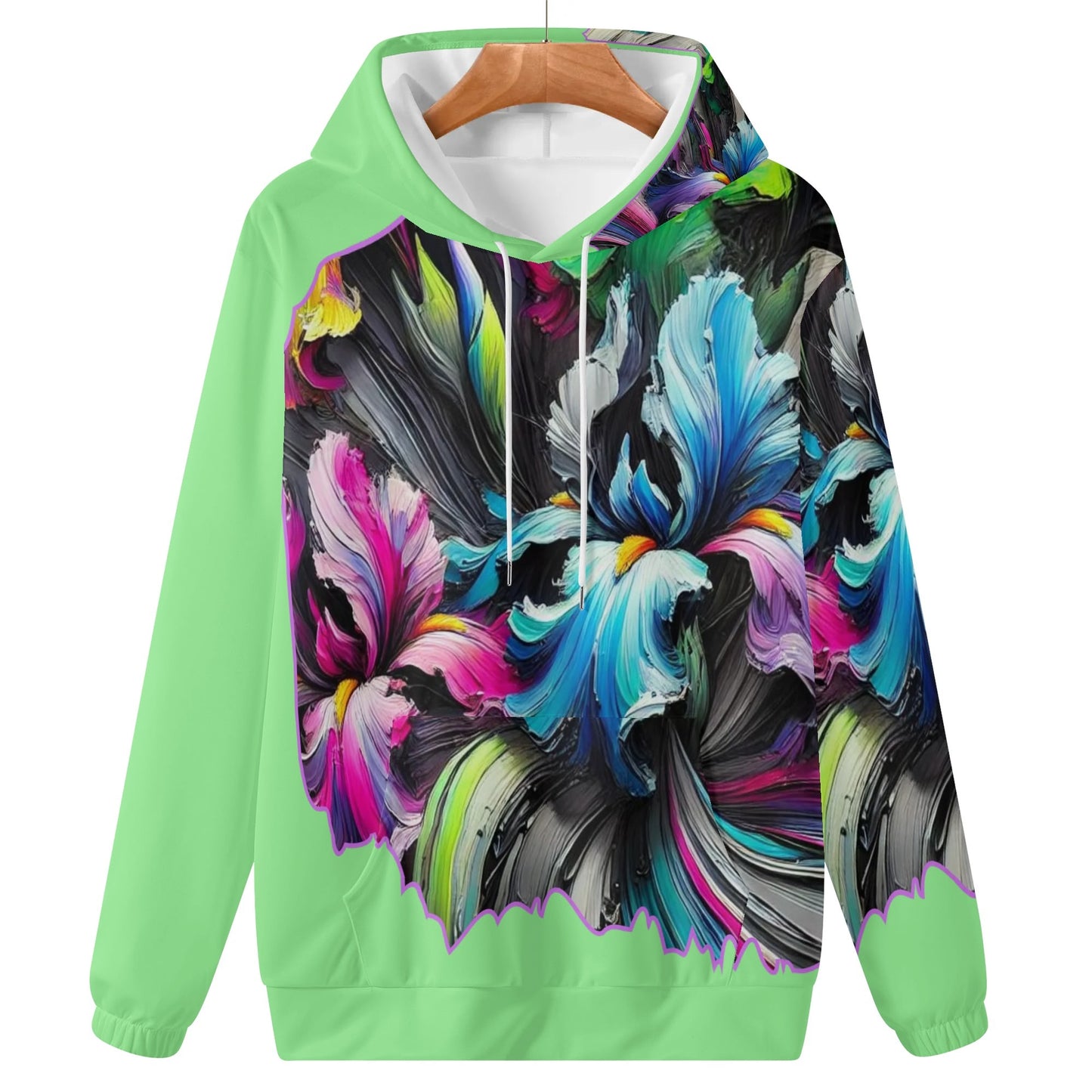 Womens Lightweight All Over Printing Pullover Hoodie