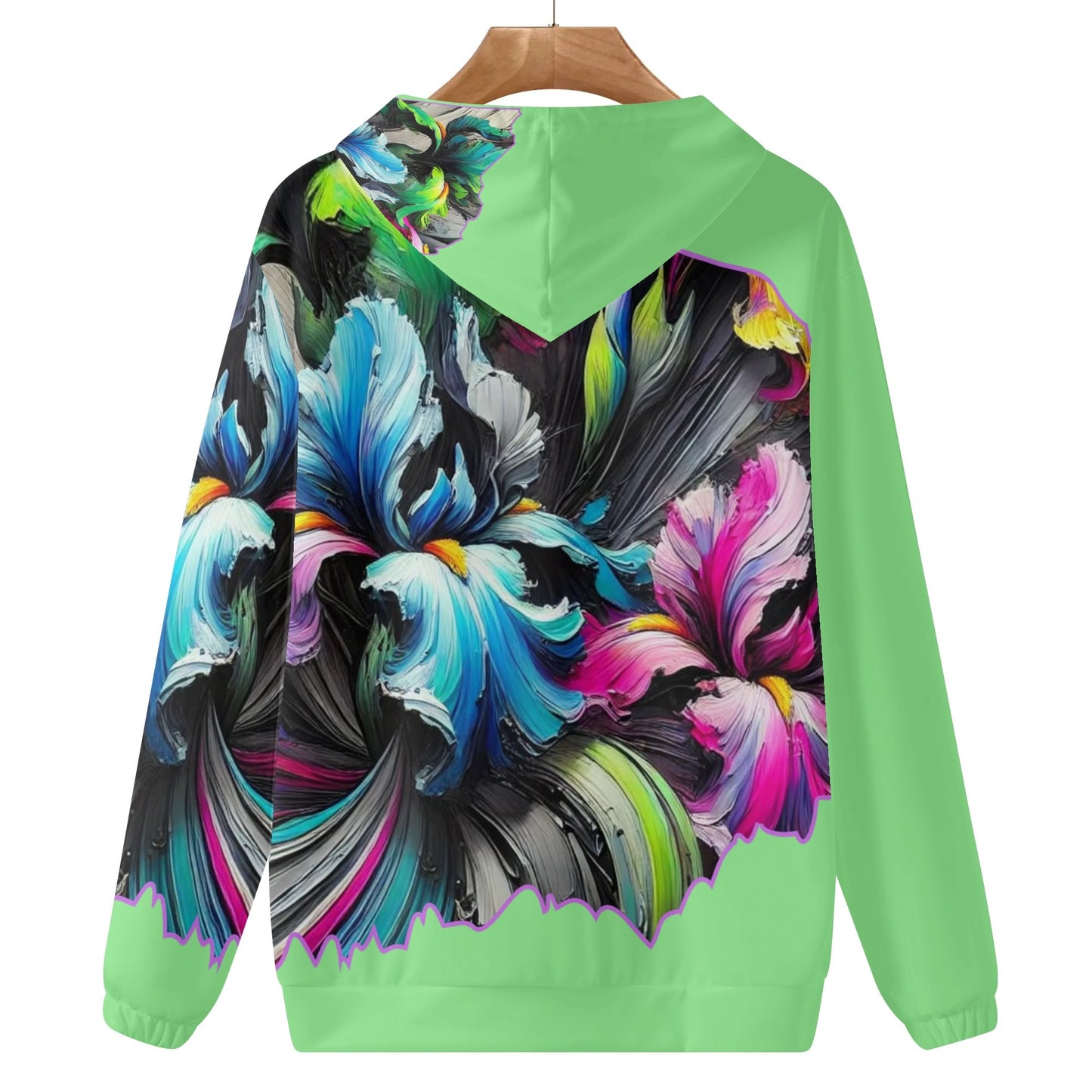 Womens Lightweight All Over Printing Pullover Hoodie