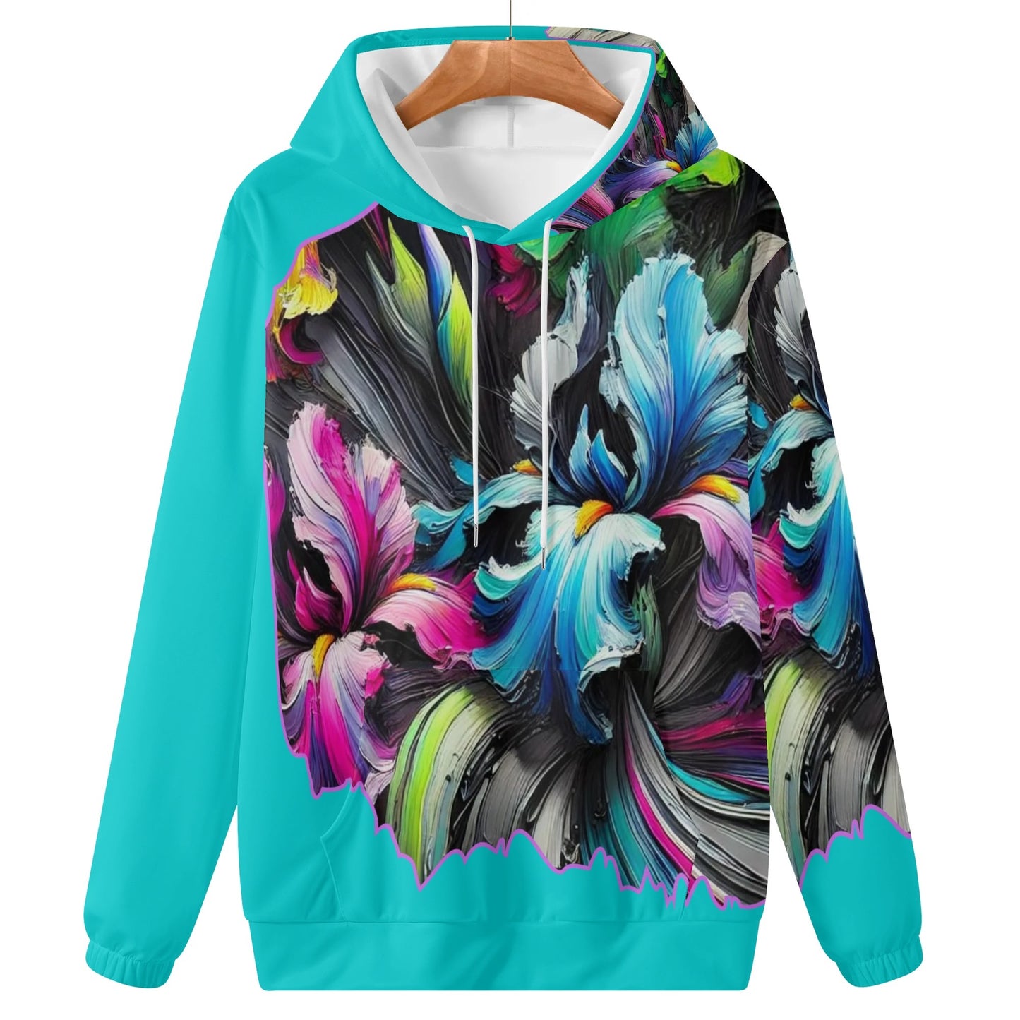 Womens Lightweight All Over Printing Pullover Hoodie