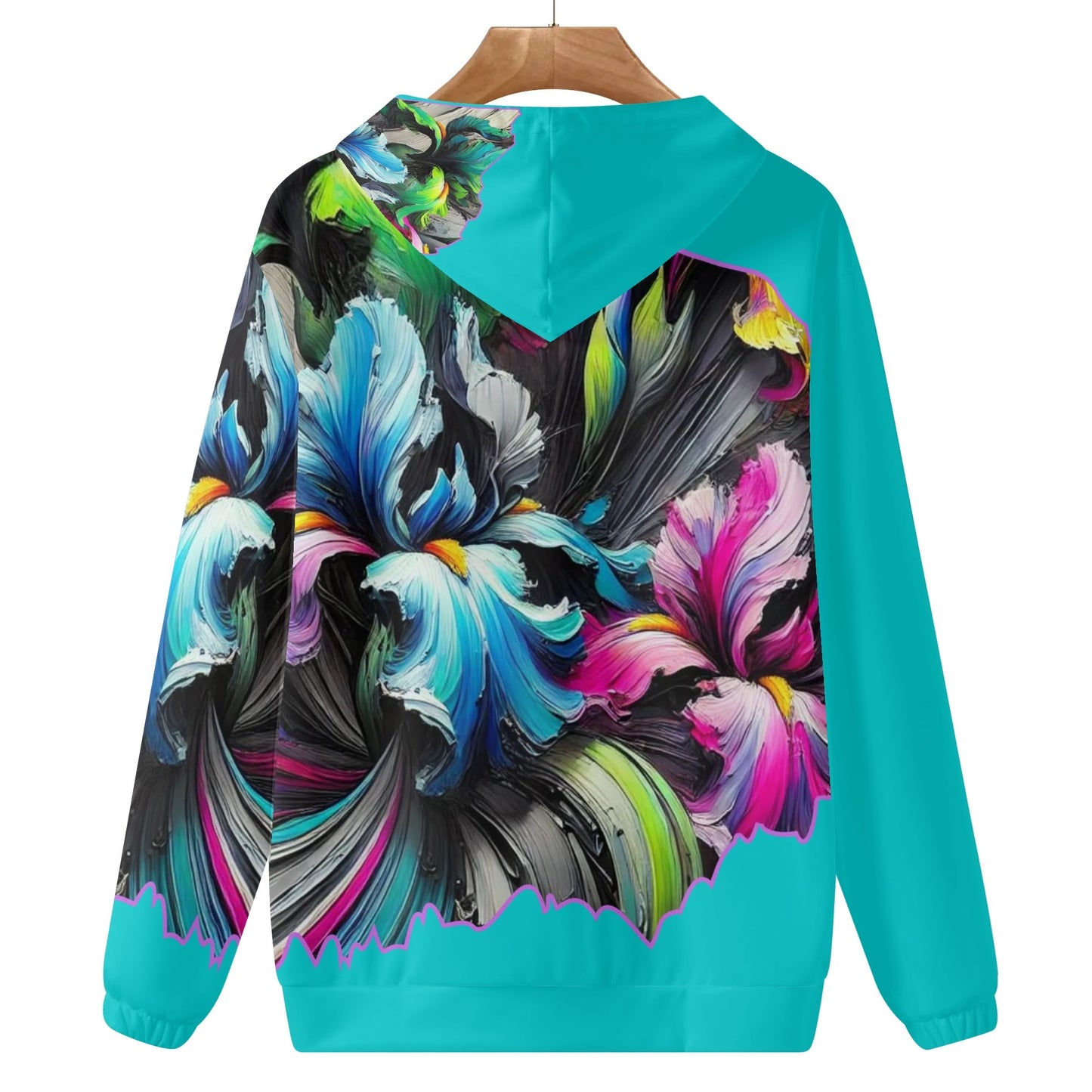 Womens Lightweight All Over Printing Pullover Hoodie