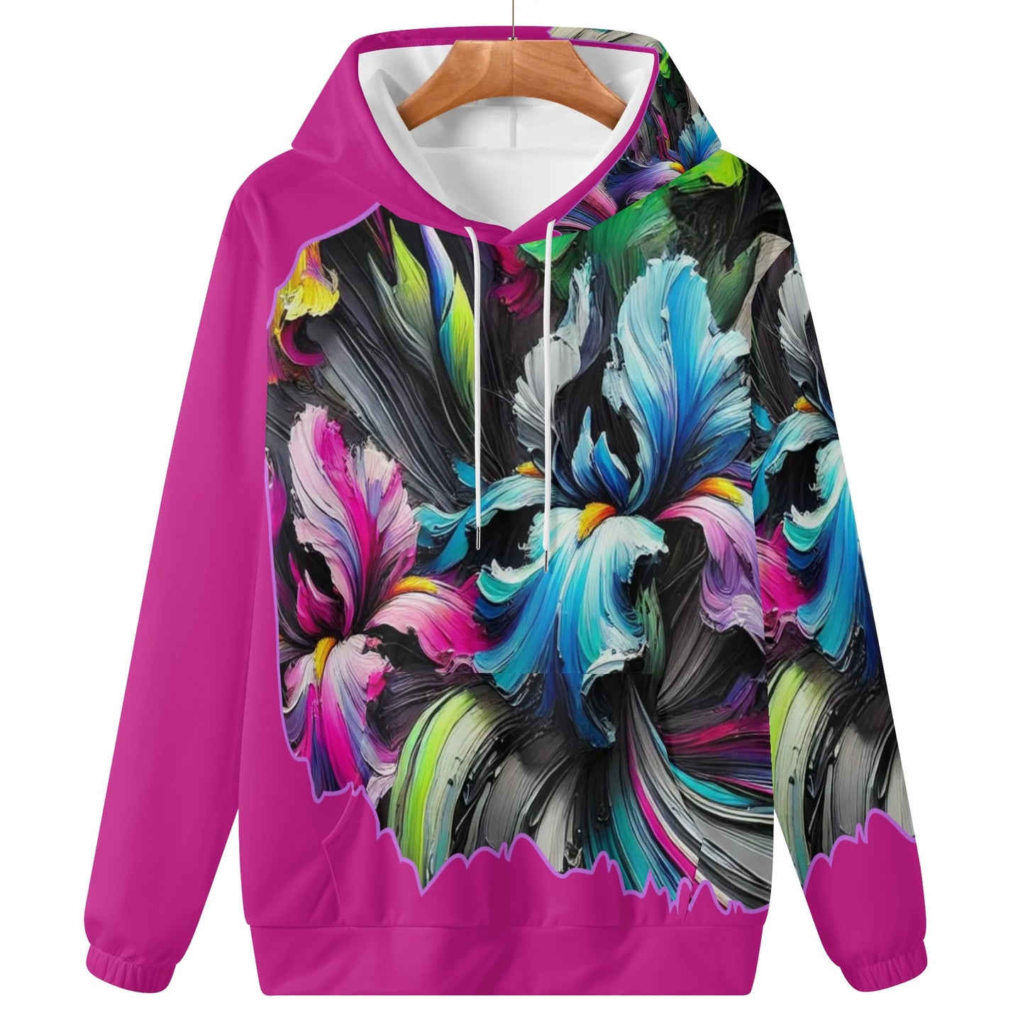 Womens Lightweight All Over Printing Pullover Hoodie