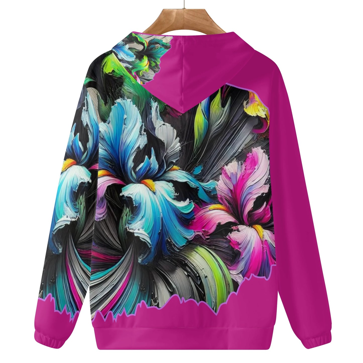 Womens Lightweight All Over Printing Pullover Hoodie