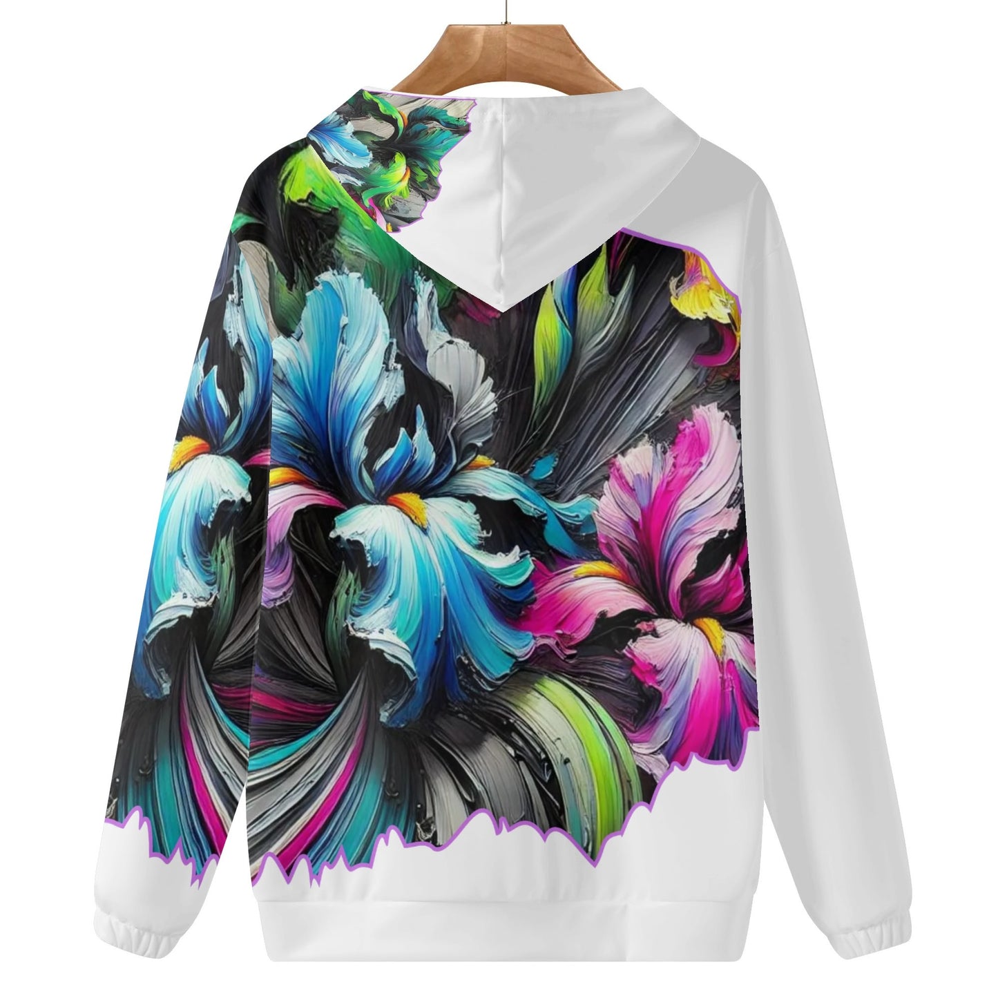 Womens Lightweight All Over Printing Pullover Hoodie