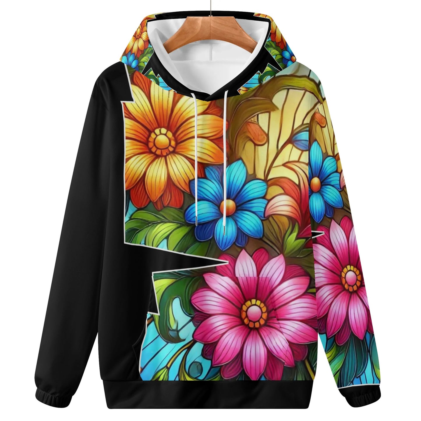 Womens Lightweight All Over Printing Pullover Hoodie