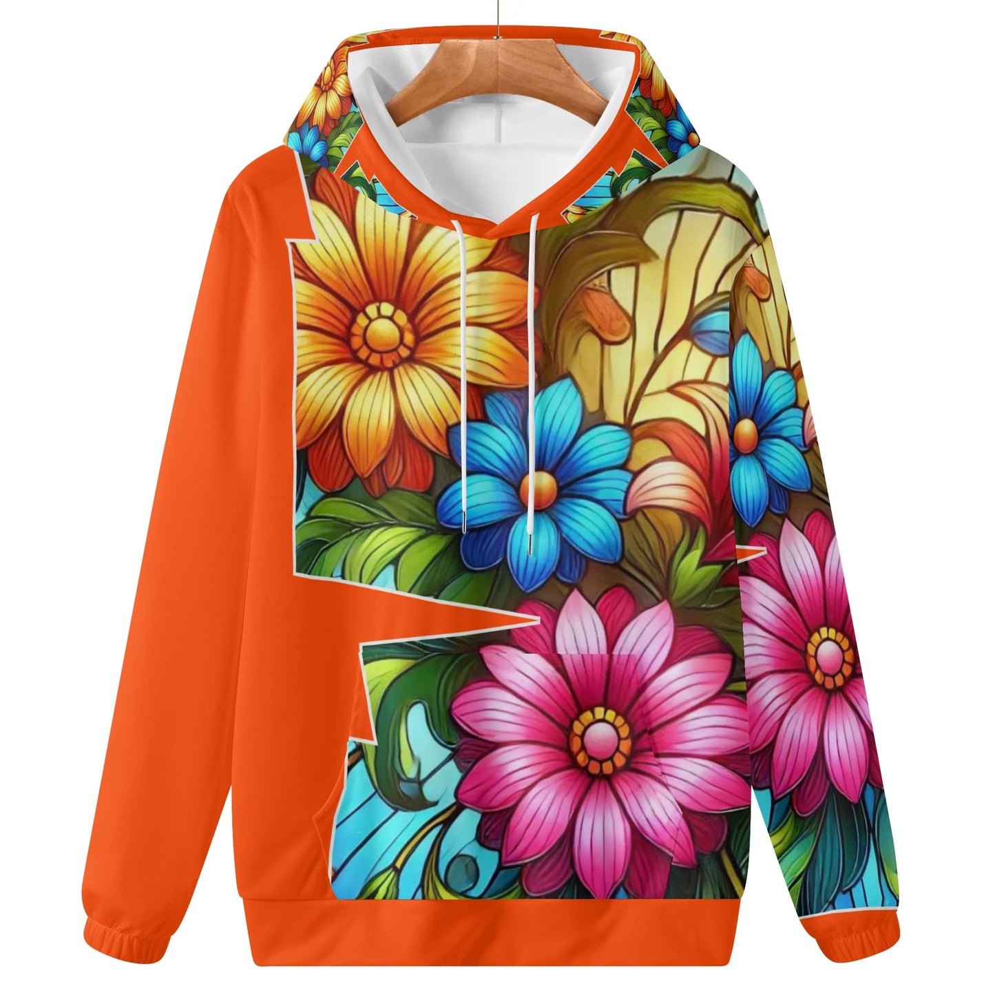 Womens Lightweight All Over Printing Pullover Hoodie