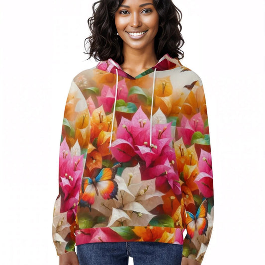 Womens Lightweight All Over Printing Pullover Hoodie