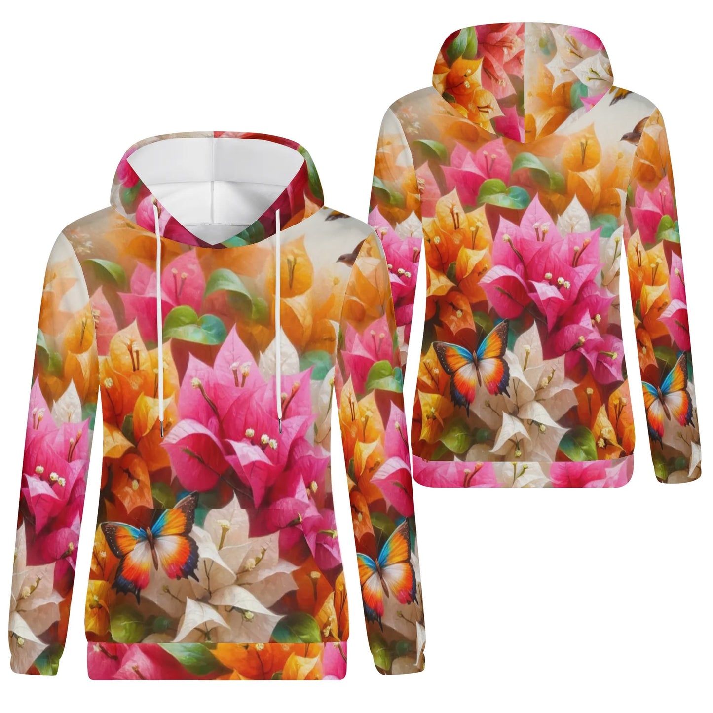 Womens Lightweight All Over Printing Pullover Hoodie