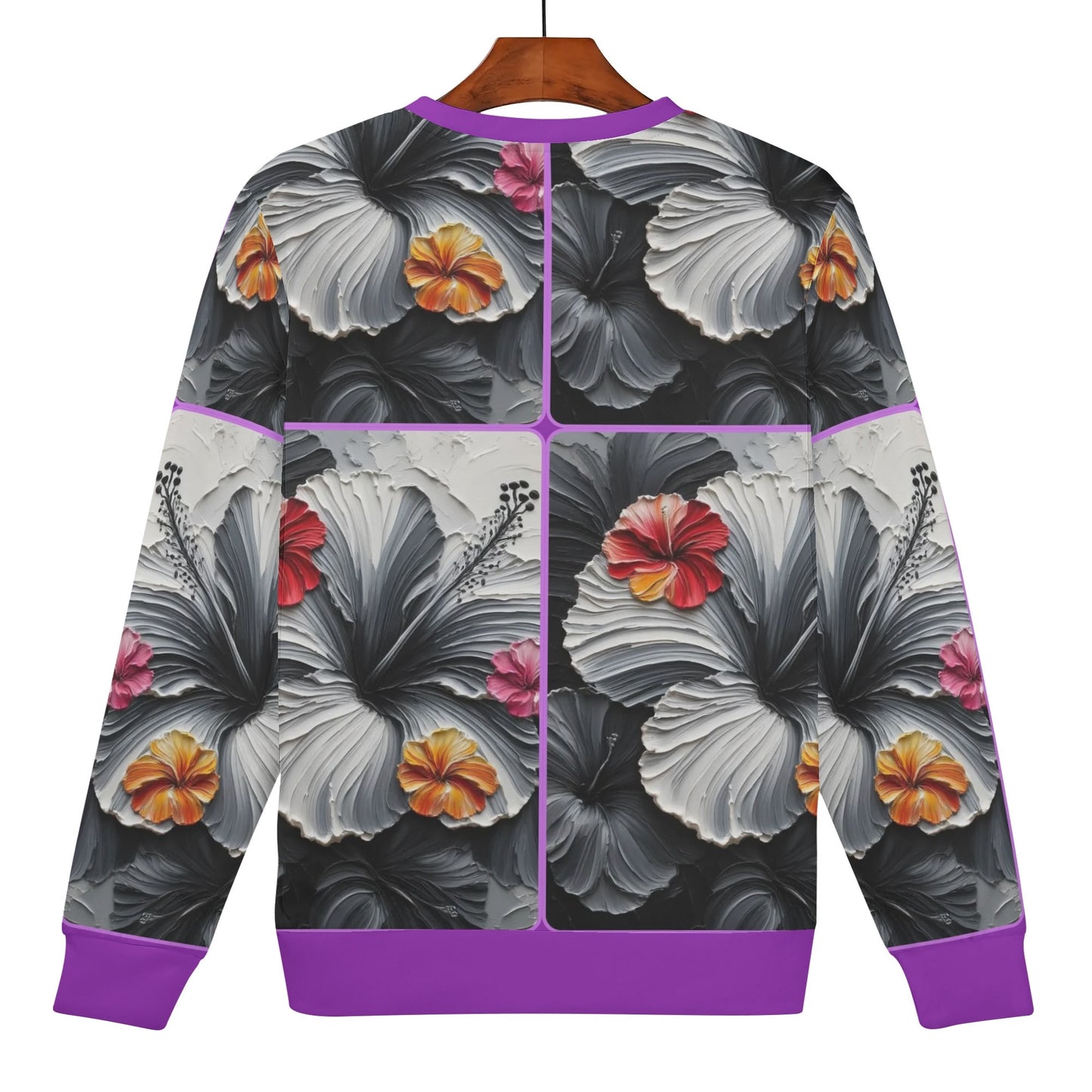 Womens All Over Print Crew Neck Lightweight Sweatshirt "Nature"