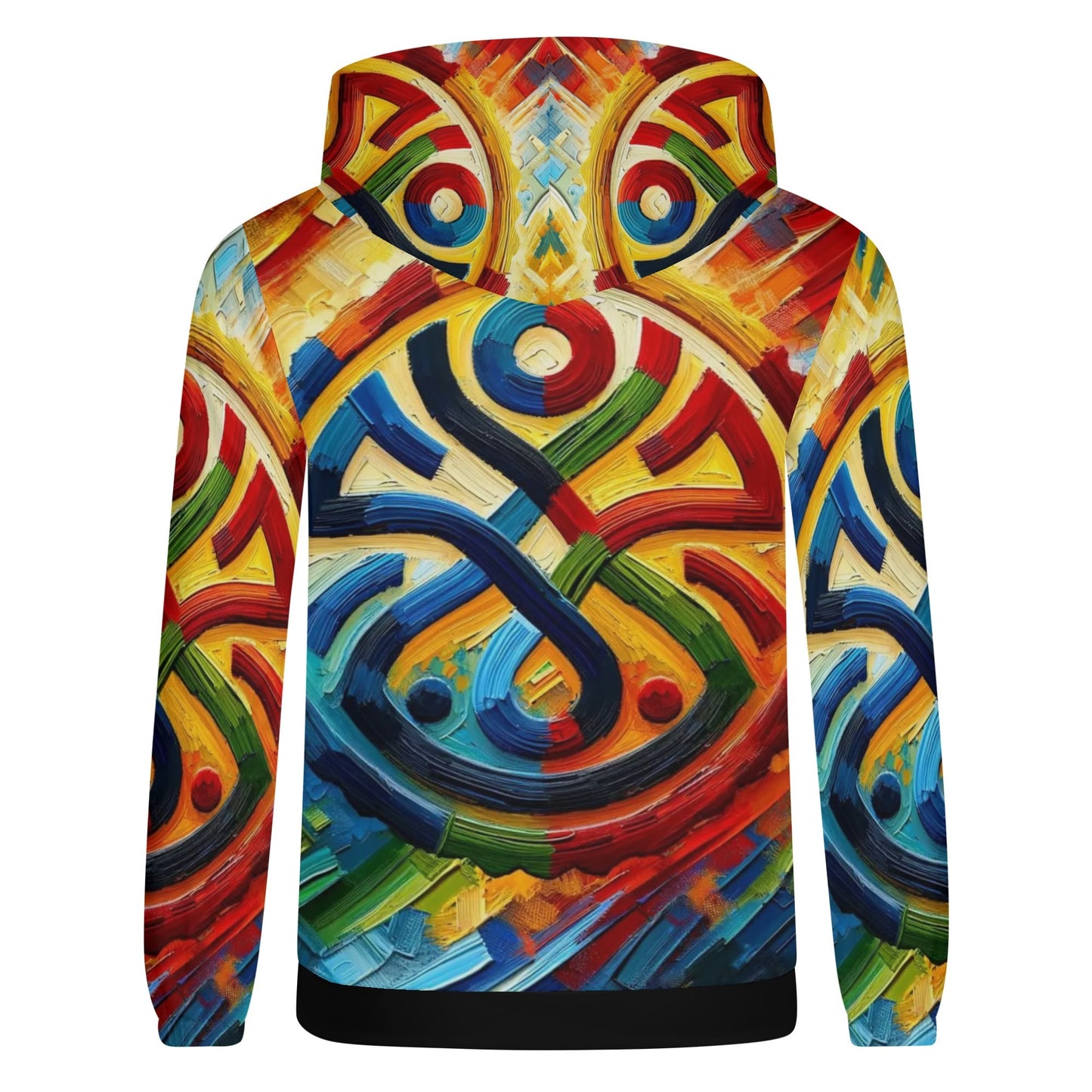 Mens Lightweight All Over Print Zip Hoodie "Abstract Prints"