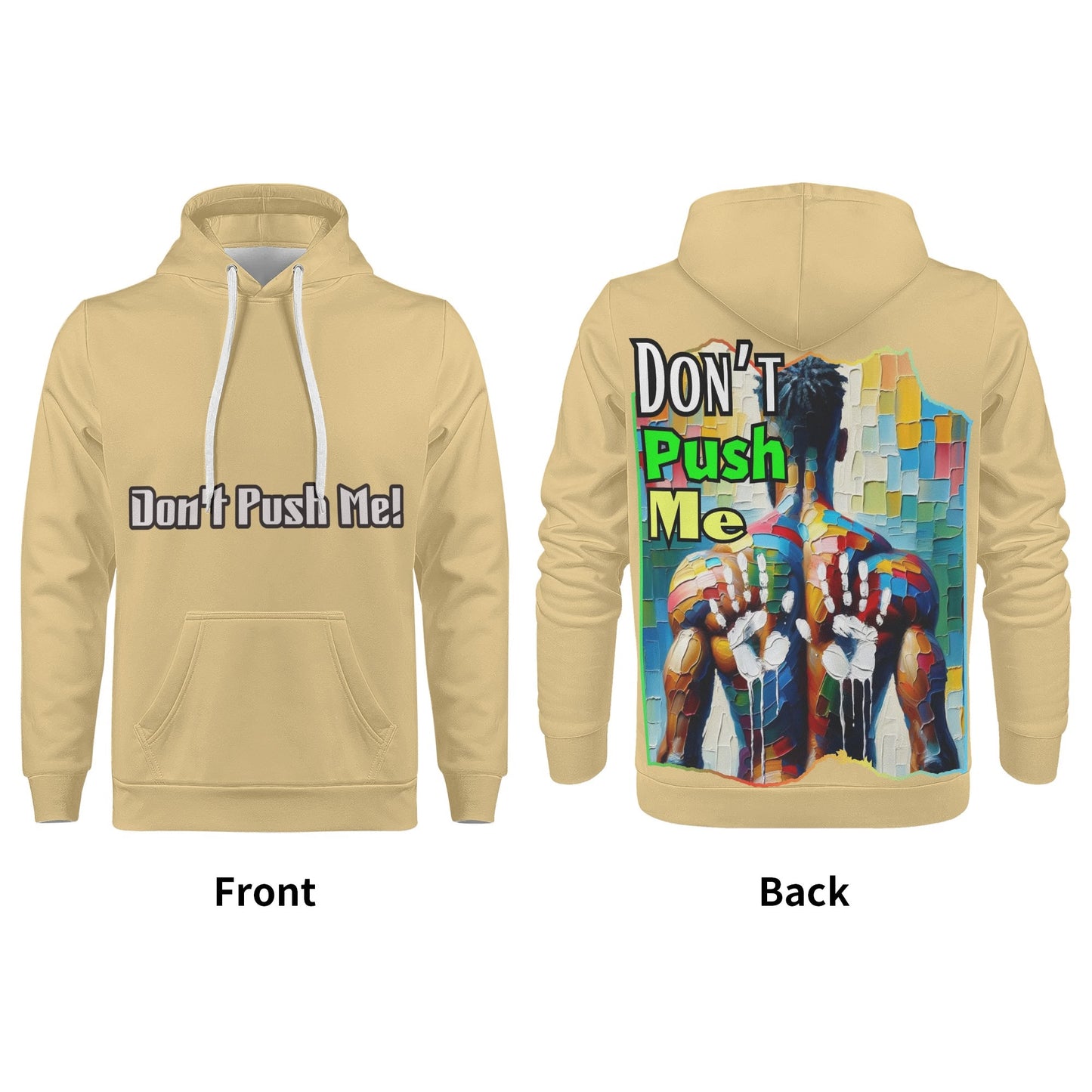 Mens All Over Print Warm Velvet Lined Hoodie "DNA is 99% the Same..."