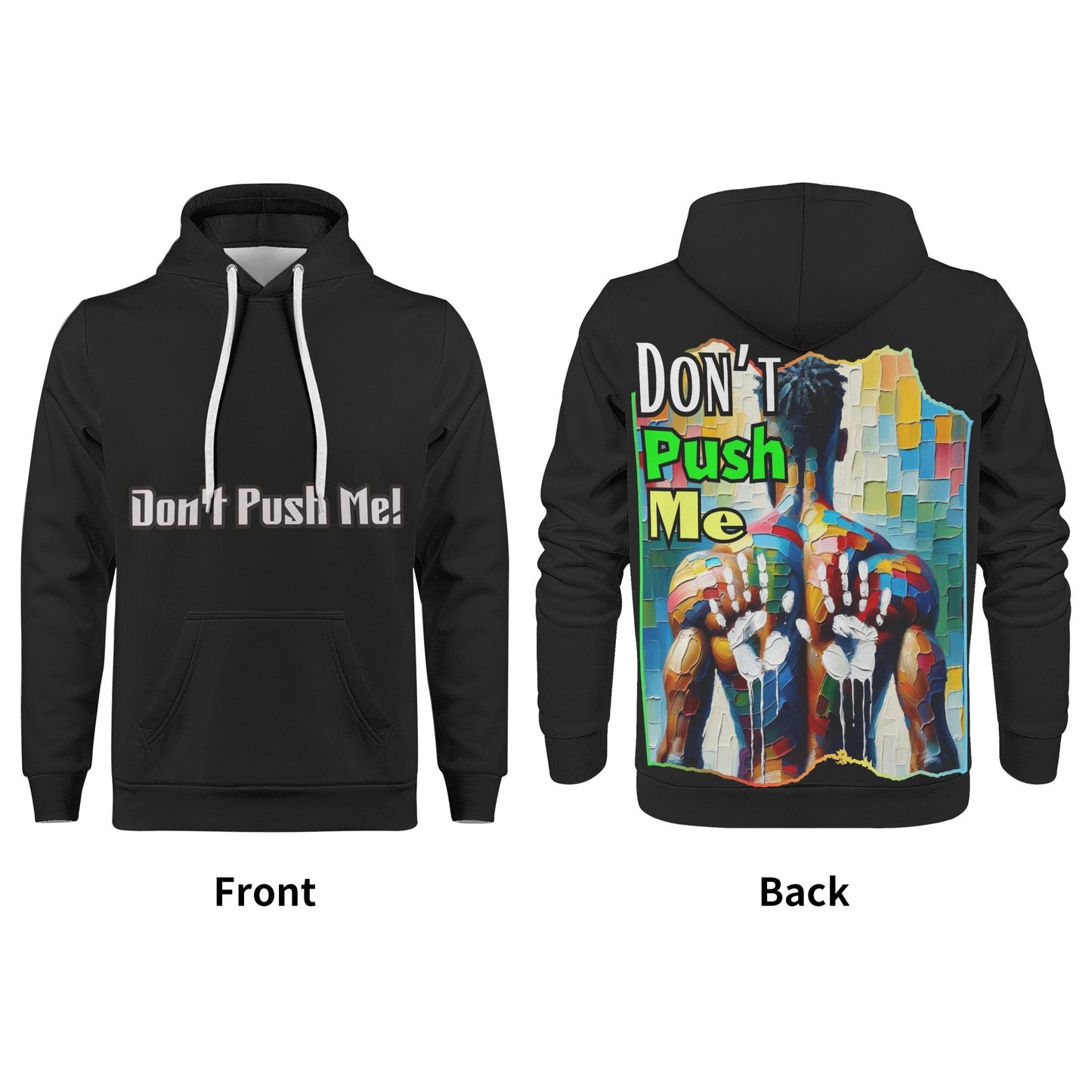 Mens All Over Print Warm Velvet Lined Hoodie "DNA is 99% the Same..."